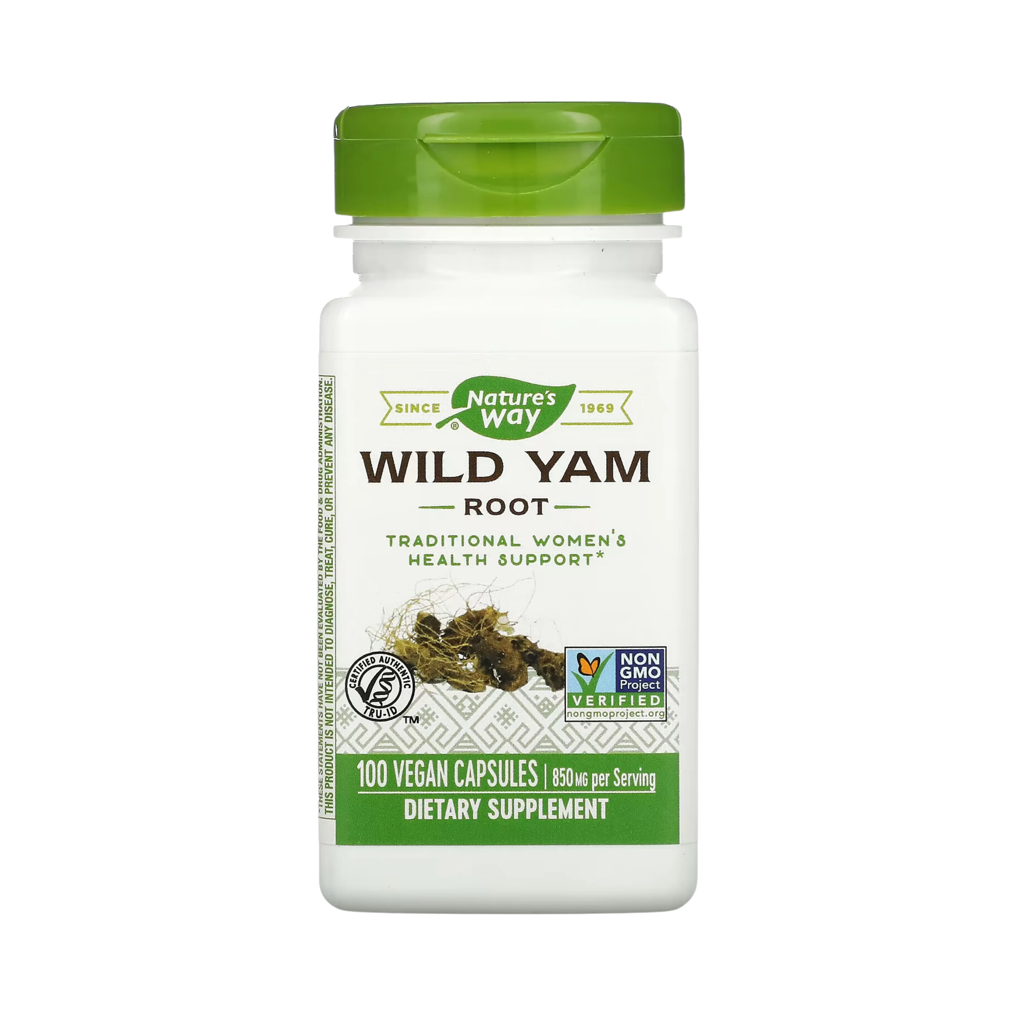 Nature's Way, Wild Yam Root, 425 Mg, 100 Vegan Capsules