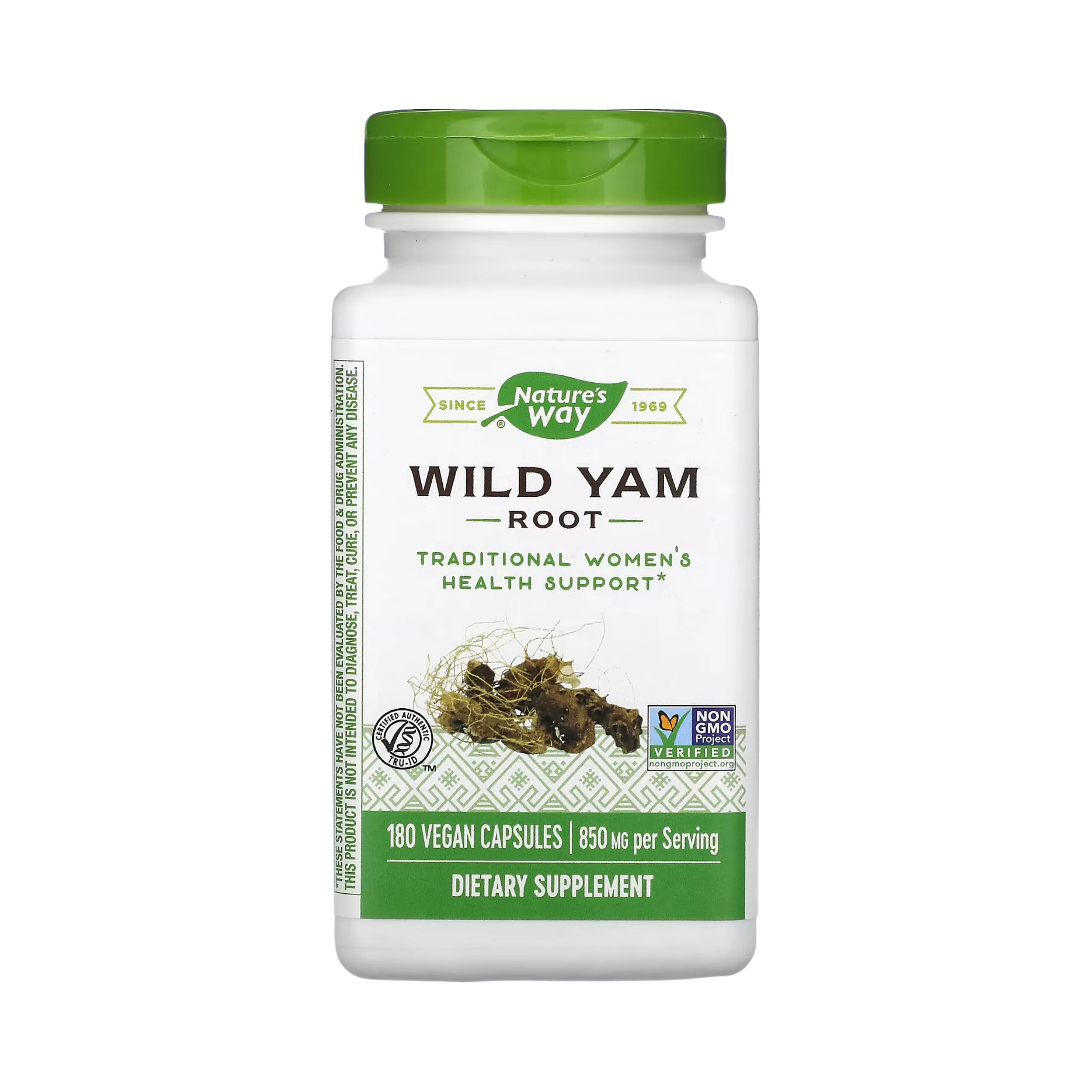 Nature's Way, Wild Yam Root, 850 Mg, 180 Vegan Capsules