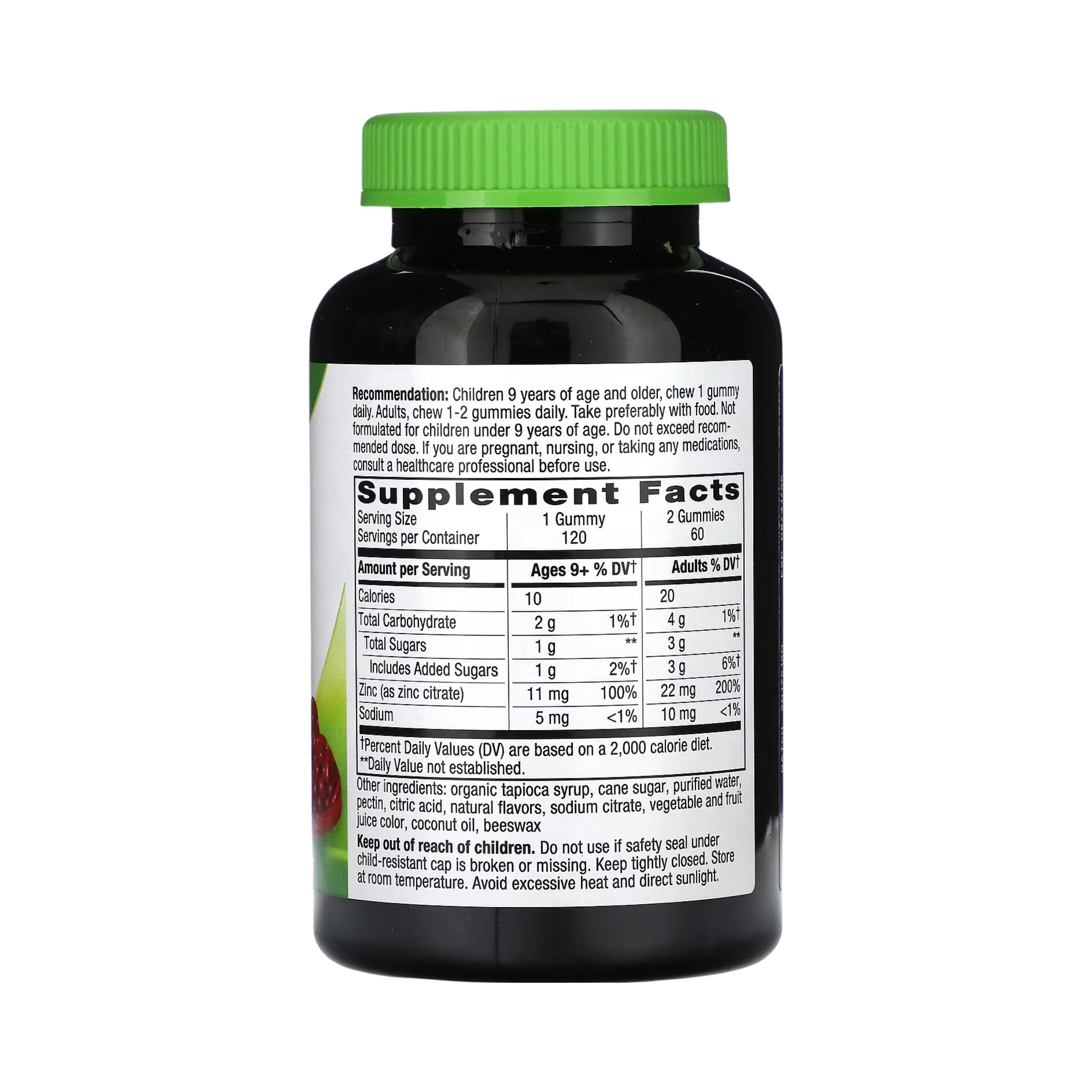 Nature's Way, Zinc Gummies, Mixed Berry, 11 Mg, 120 Gummies