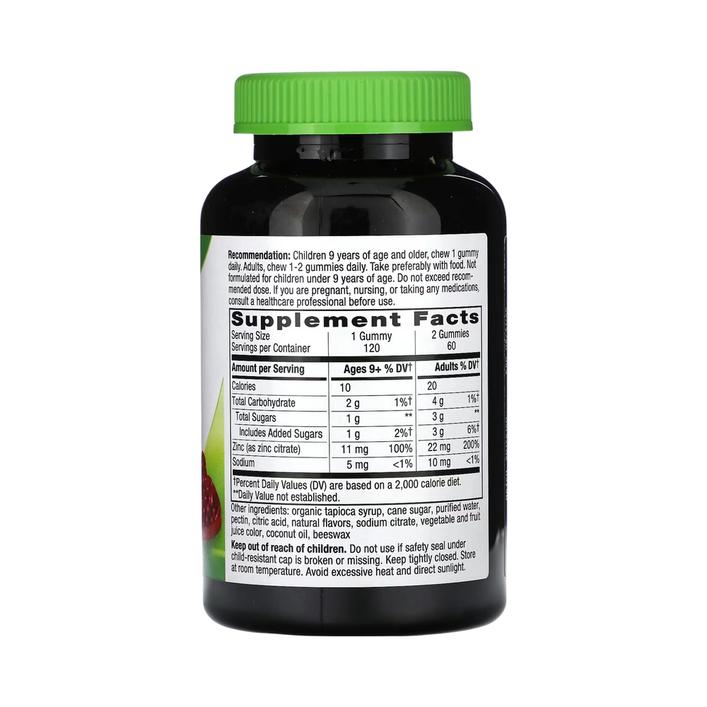 Nature's Way, Zinc Gummies, Mixed Berry, 11 Mg, 120 Gummies