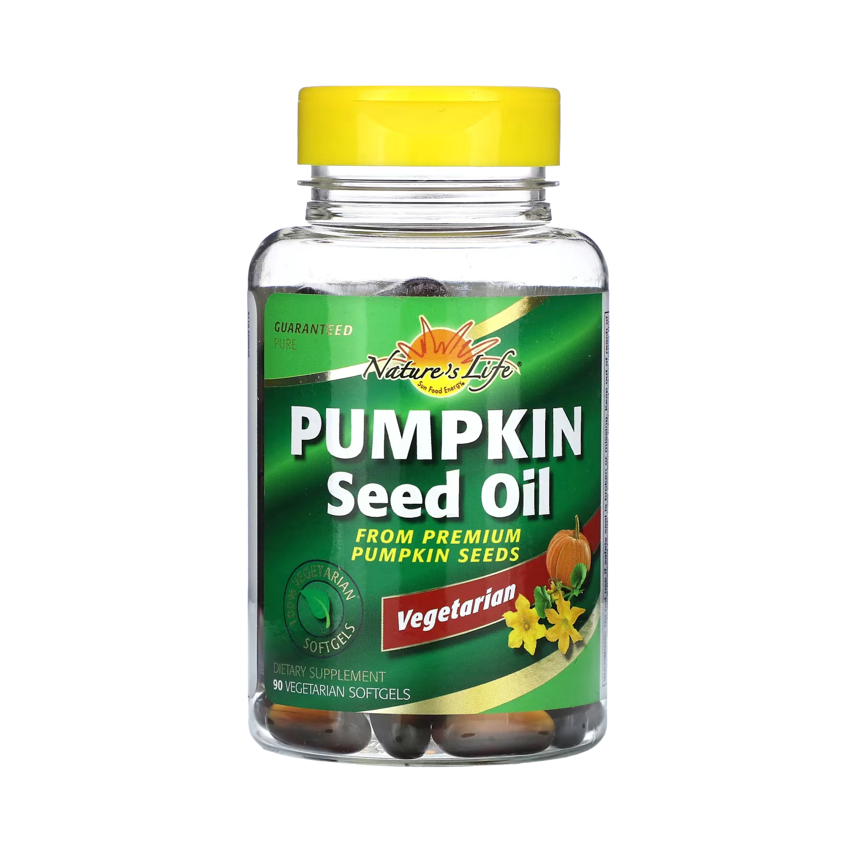 Natures Life Pumpkin Seed Oil 90 Veg Softgel
