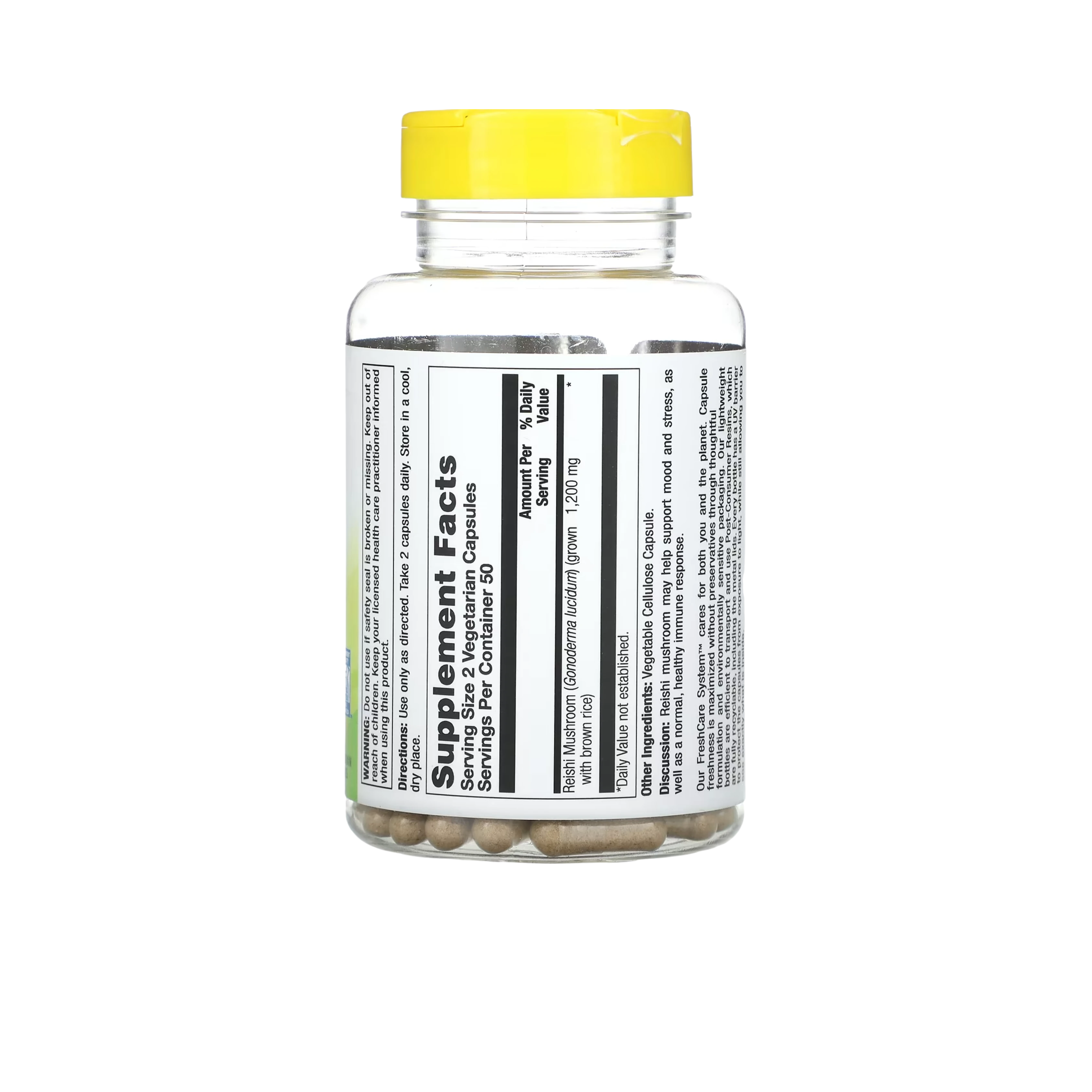 Natures Life Reishi Mushroom 100 Veg Capsules