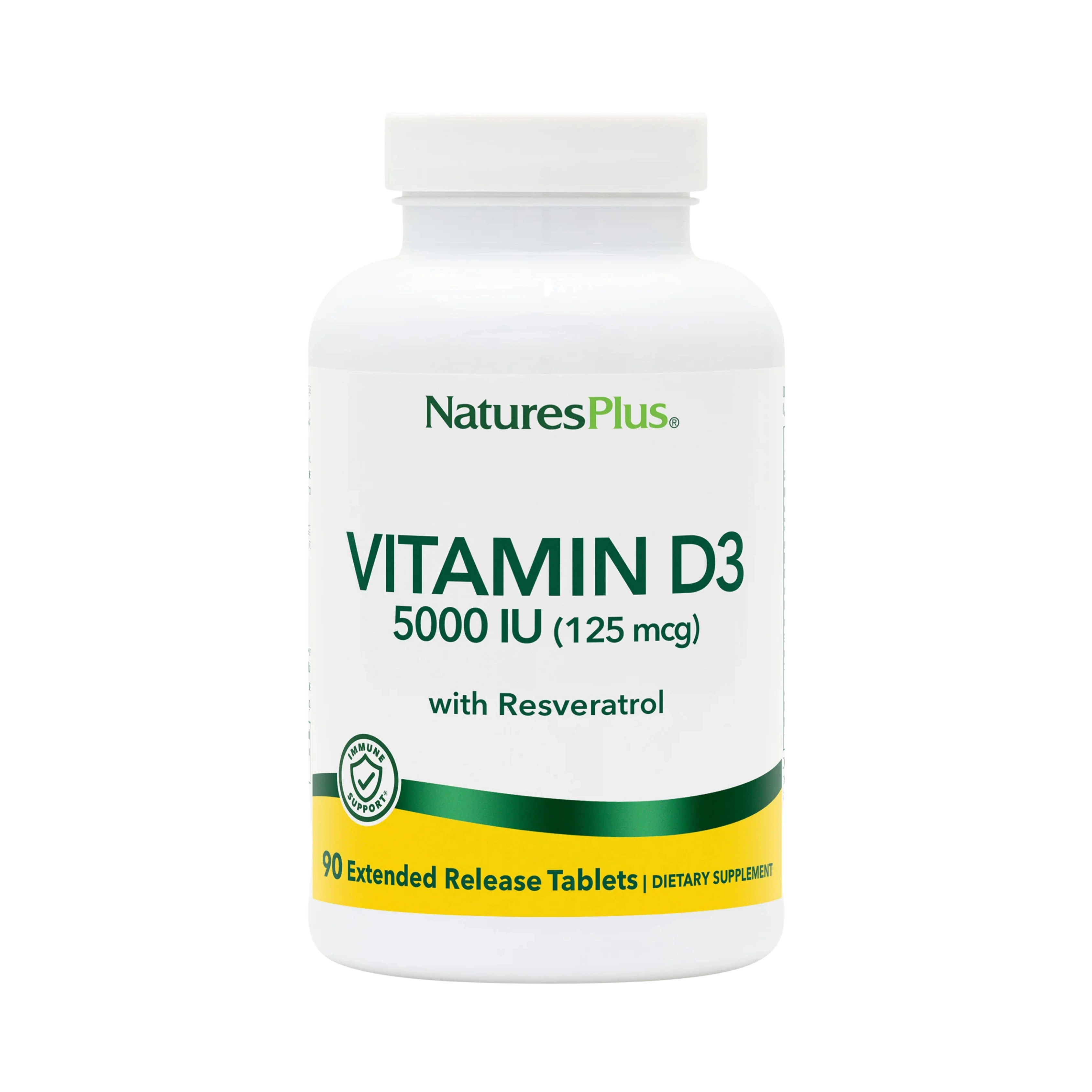 Natures Plus, Vitamin D3, Extended Release, 90 Vegan Tablets