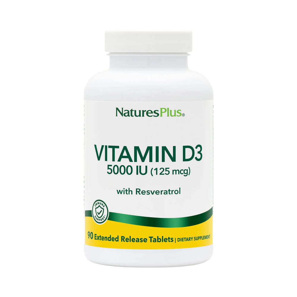 Natures Plus, Vitamin D3, Extended Release, 90 Vegan Tablets