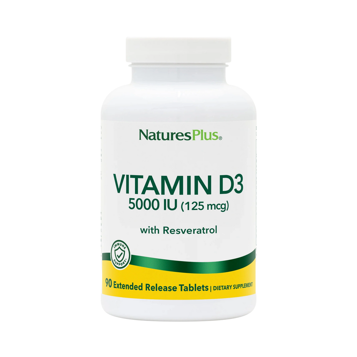 Natures Plus, Vitamin D3, Extended Release, 90 Vegan Tablets