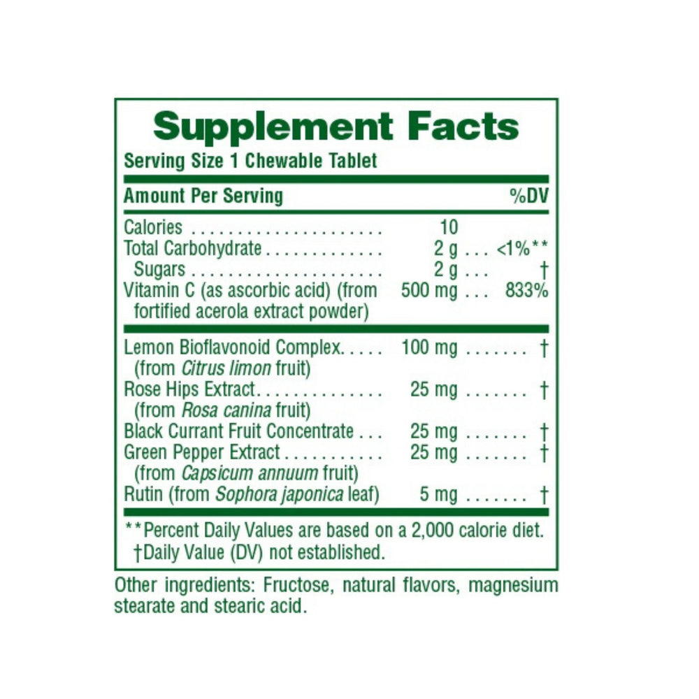NaturesPlus, Acerola-C, 500 Mg, 90 Tablets