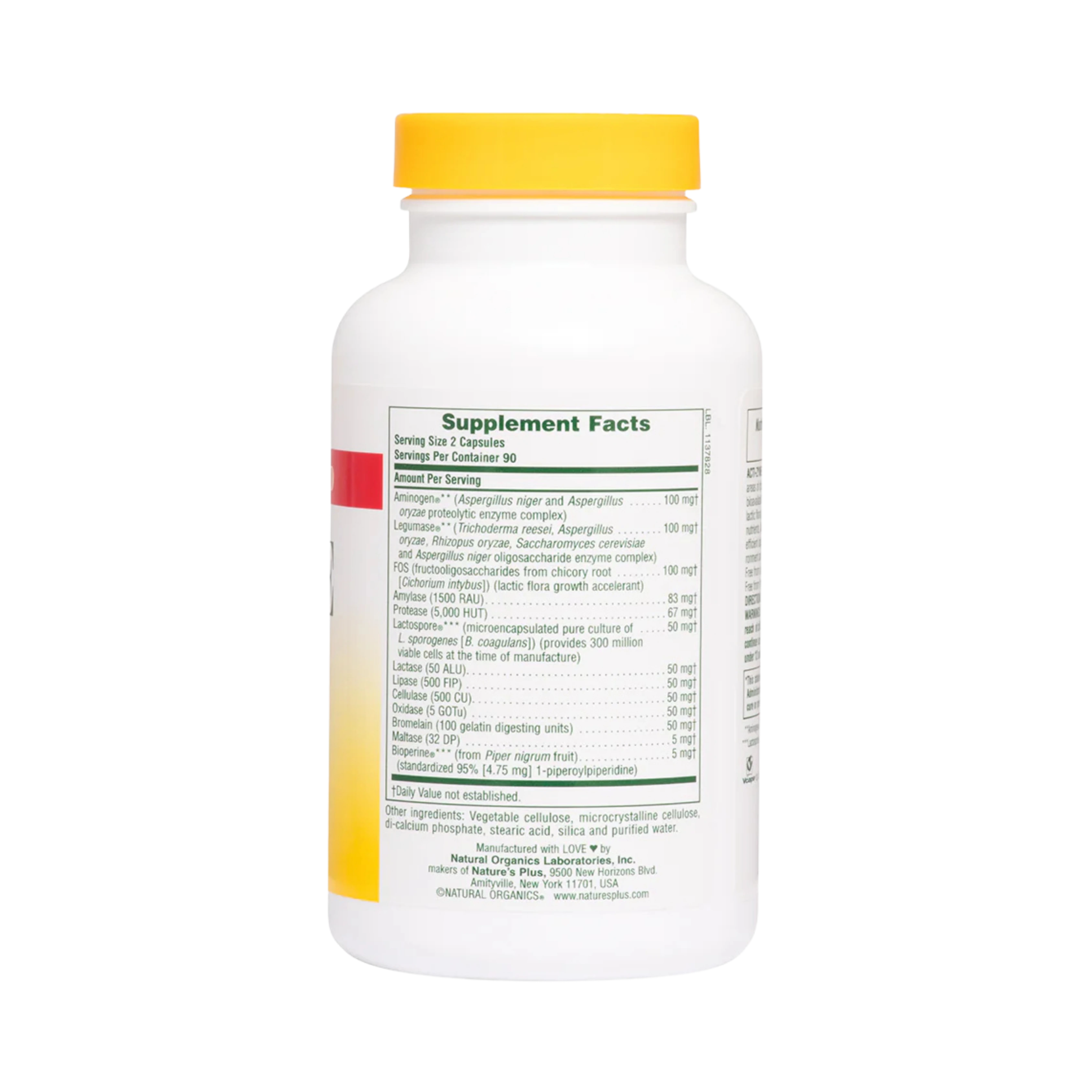NaturesPlus, Acti-Zyme, 180 Vegan Capsules