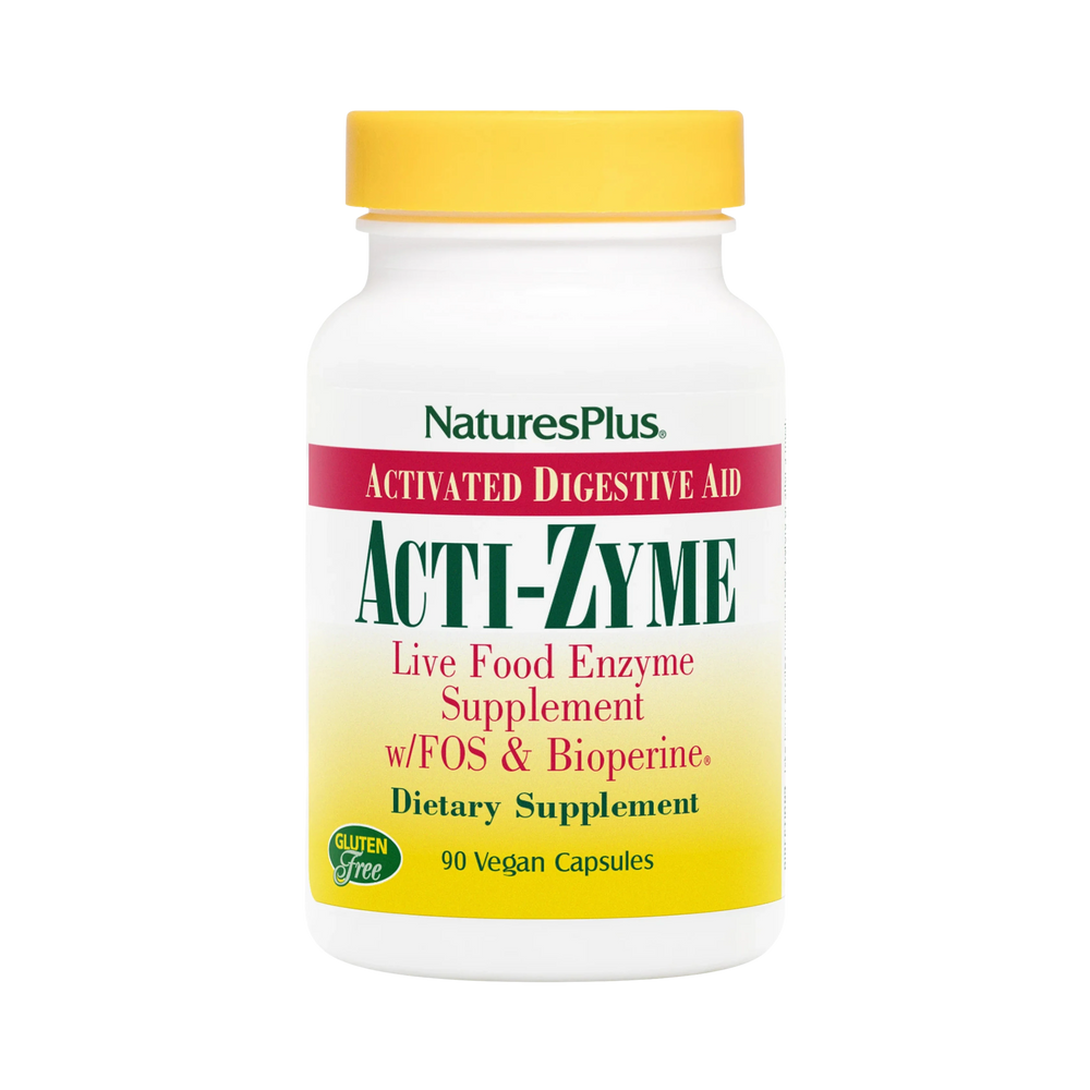NaturesPlus, Acti-Zyme, Activated Digested Aid, 90 Vegan Capsules