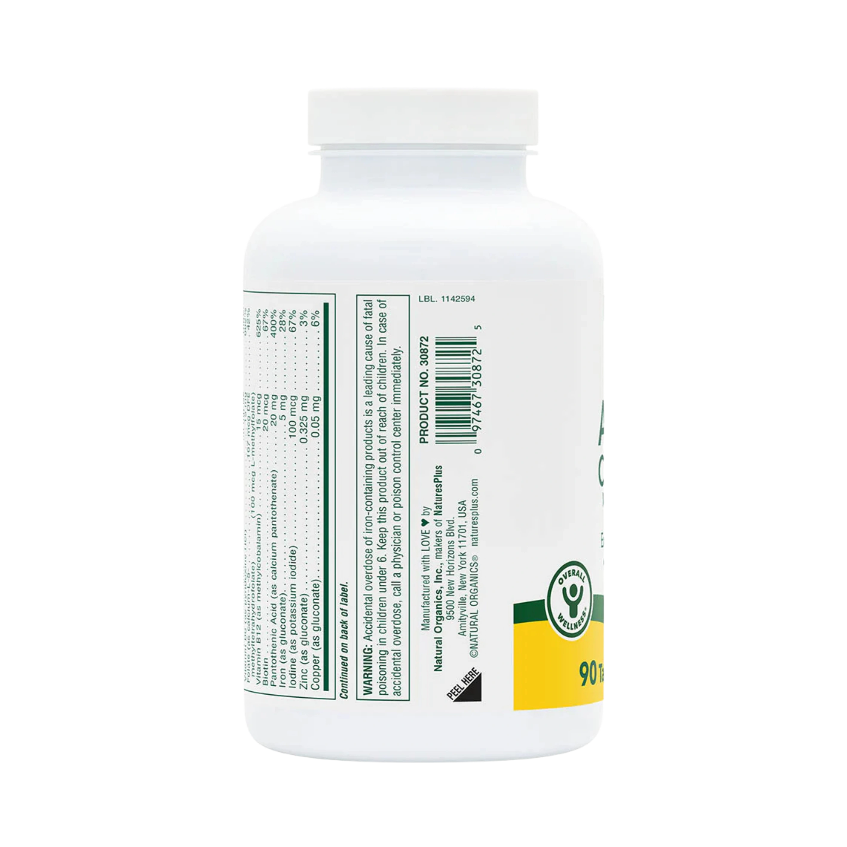 NaturesPlus, Adult's Chewable Multivitamin & Mineral, Exotic Red Berry, 90 Tablets