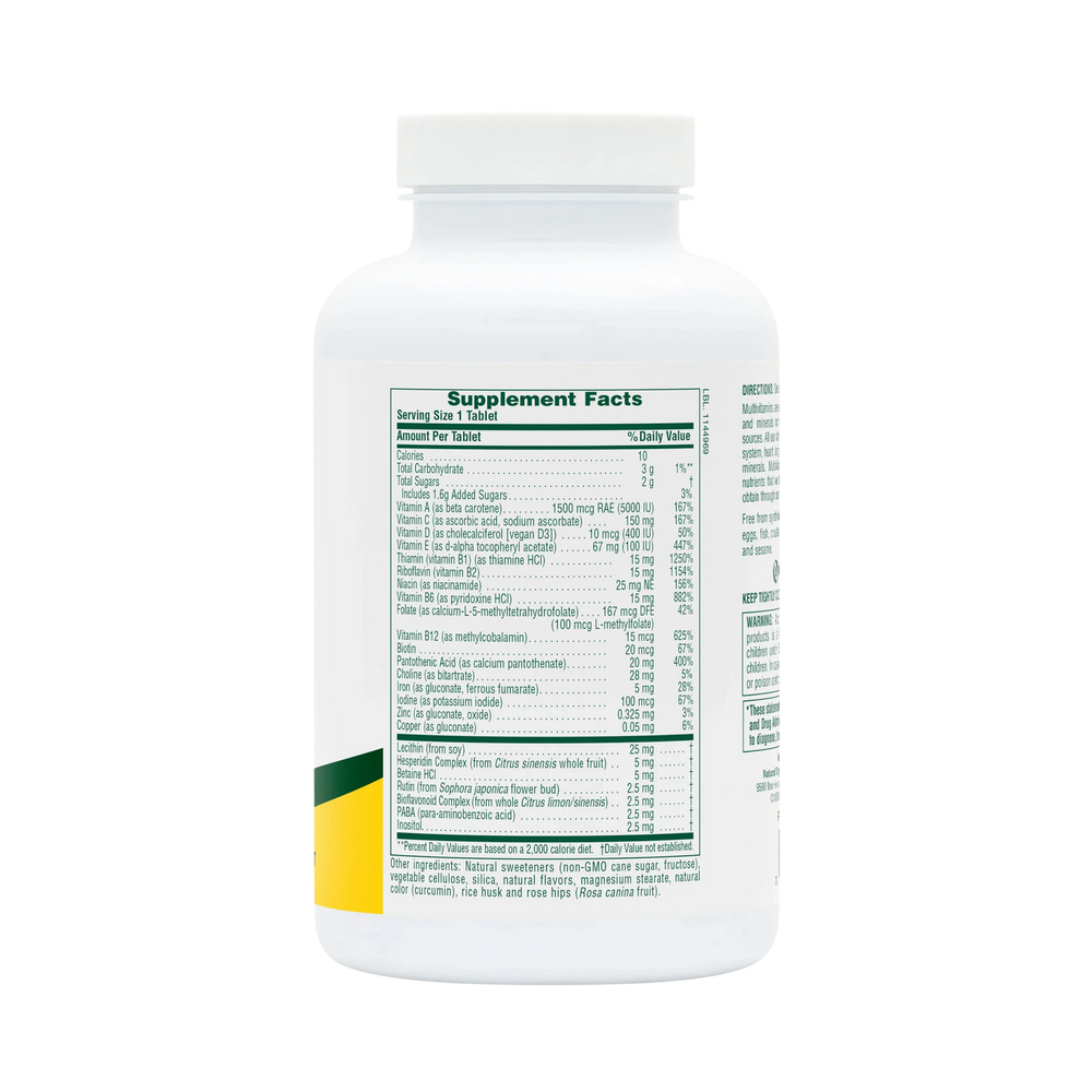 NaturesPlus, Adult's Chewable Multivitamin& Mineral, Pineapple, 90 Tablets