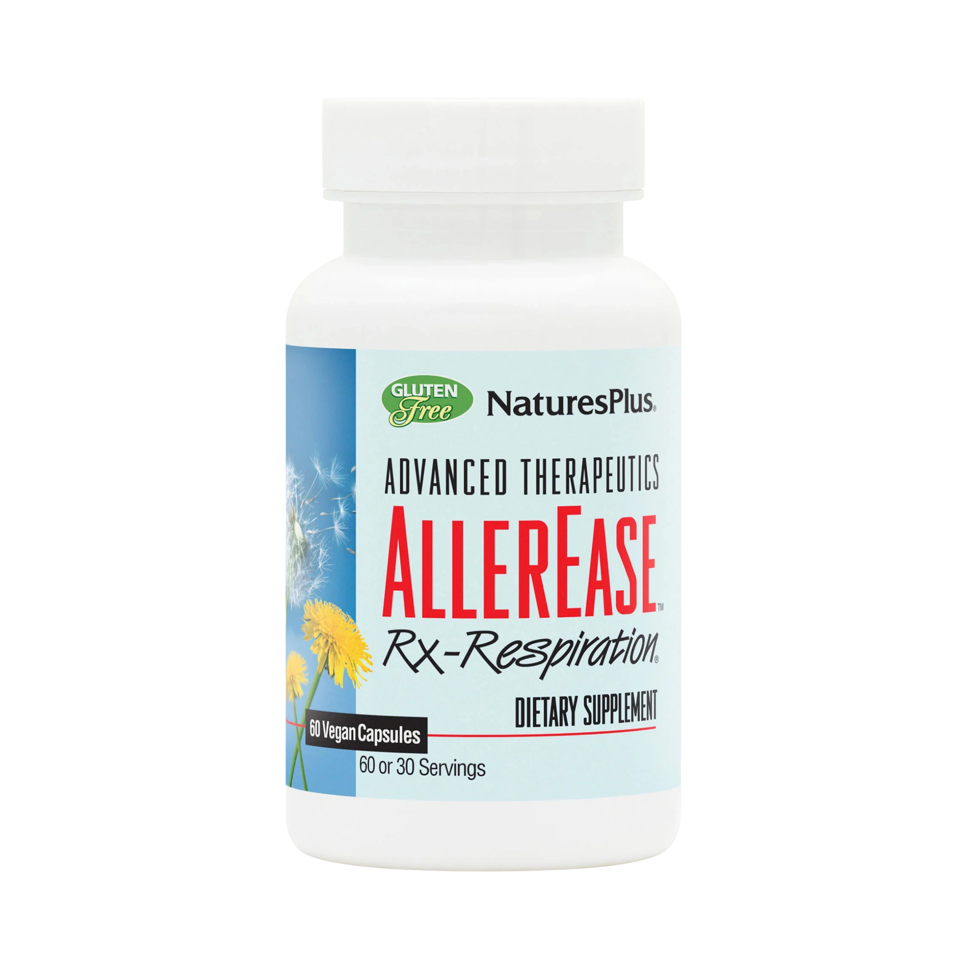 NaturesPlus, Advanced Therapeutics Aller-7 Rx-Respiration, 60 Vegetarian Capsules