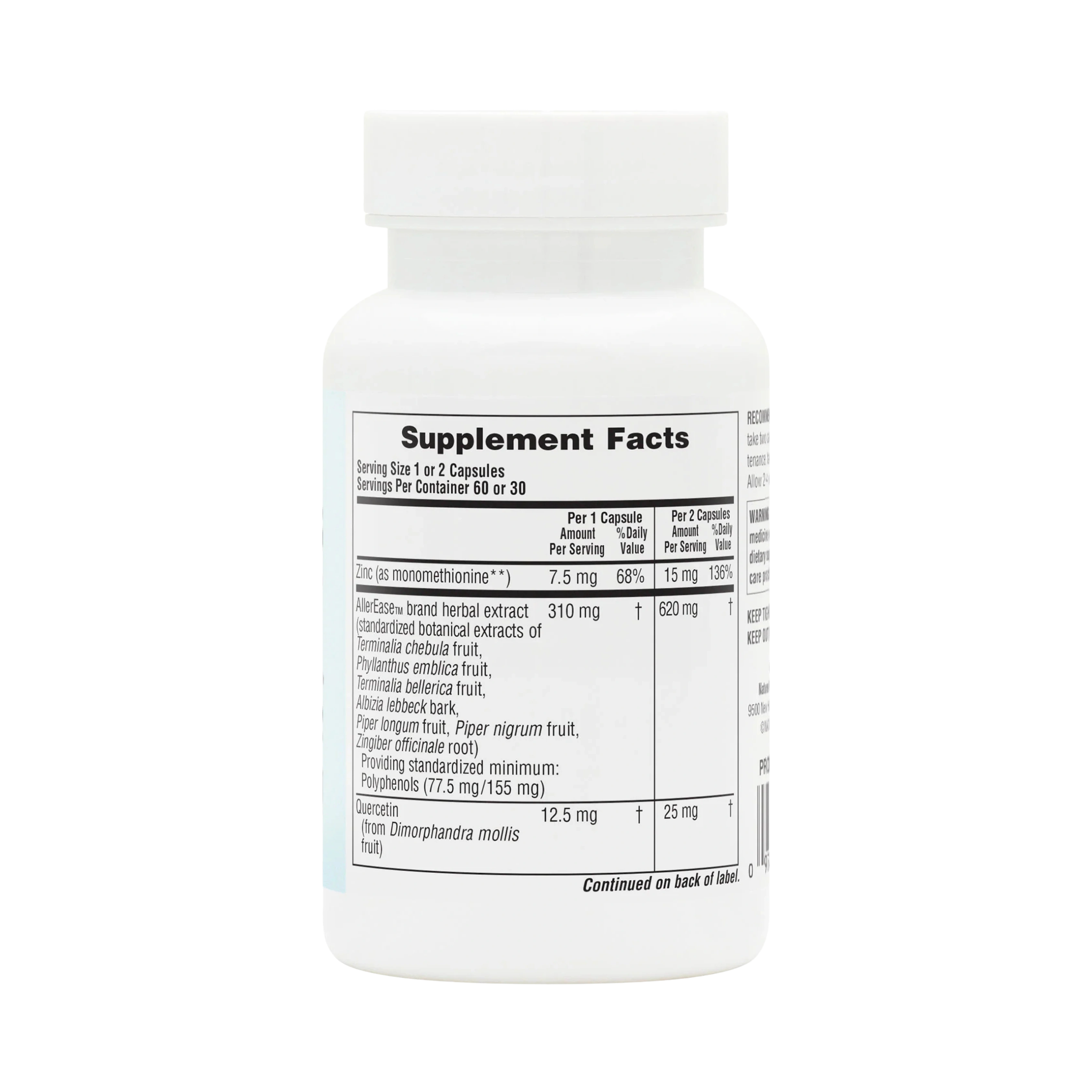 NaturesPlus, Advanced Therapeutics Aller-7 Rx-Respiration, 60 Vegetarian Capsules