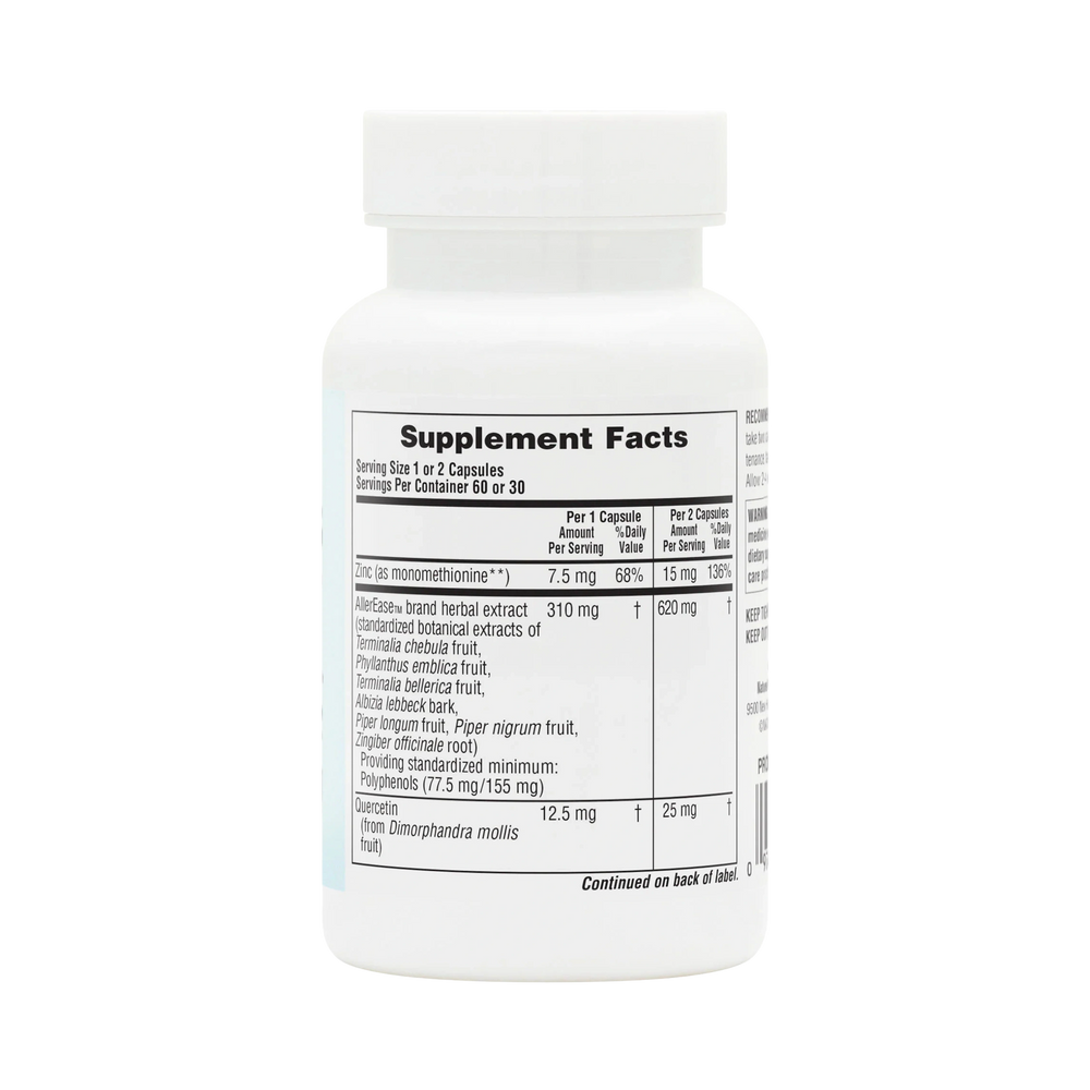 NaturesPlus, Advanced Therapeutics Aller-7 Rx-Respiration, 60 Vegetarian Capsules
