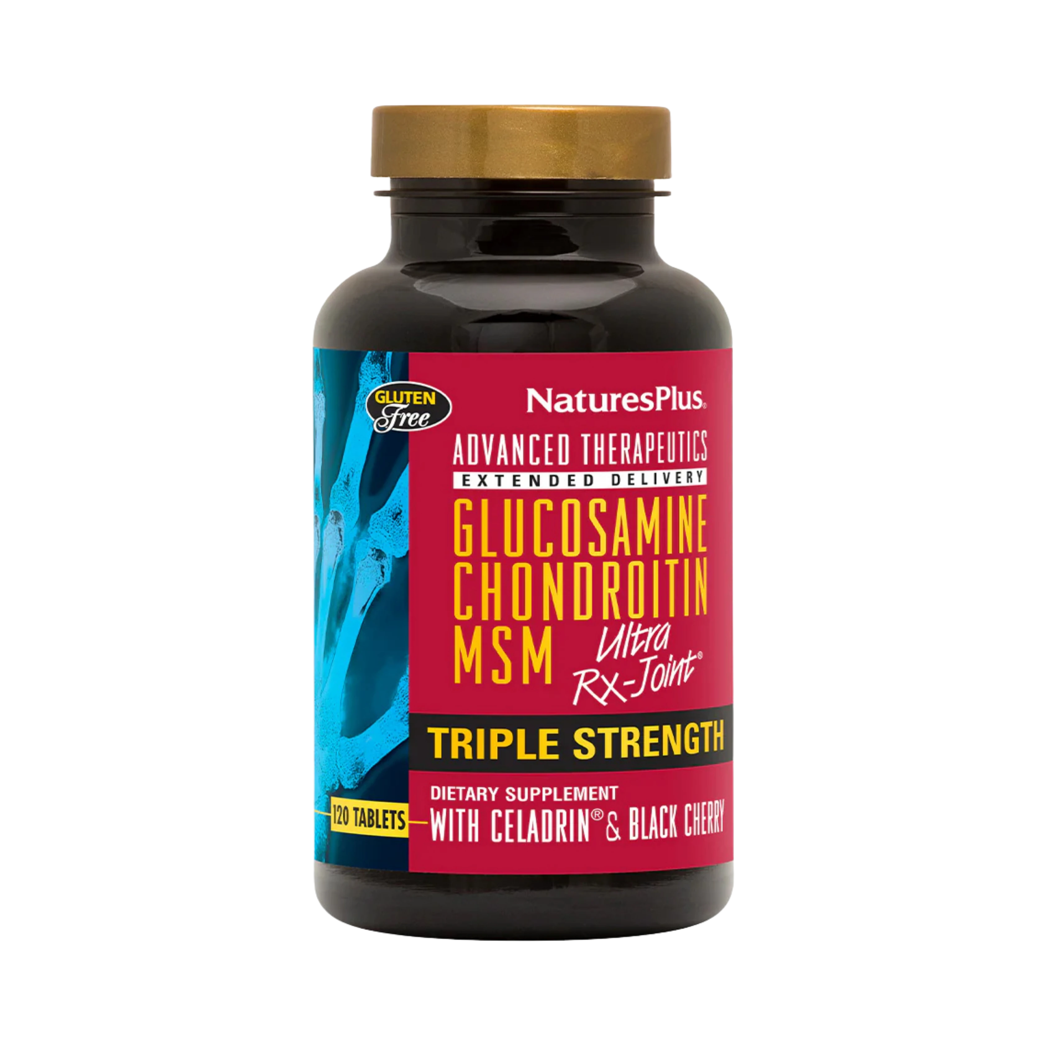 NaturesPlus, Advanced Therapeutics, Glucosamine Chondroitin MSM Ultra Rx-Joint, Triple Strength, 120 Tablets