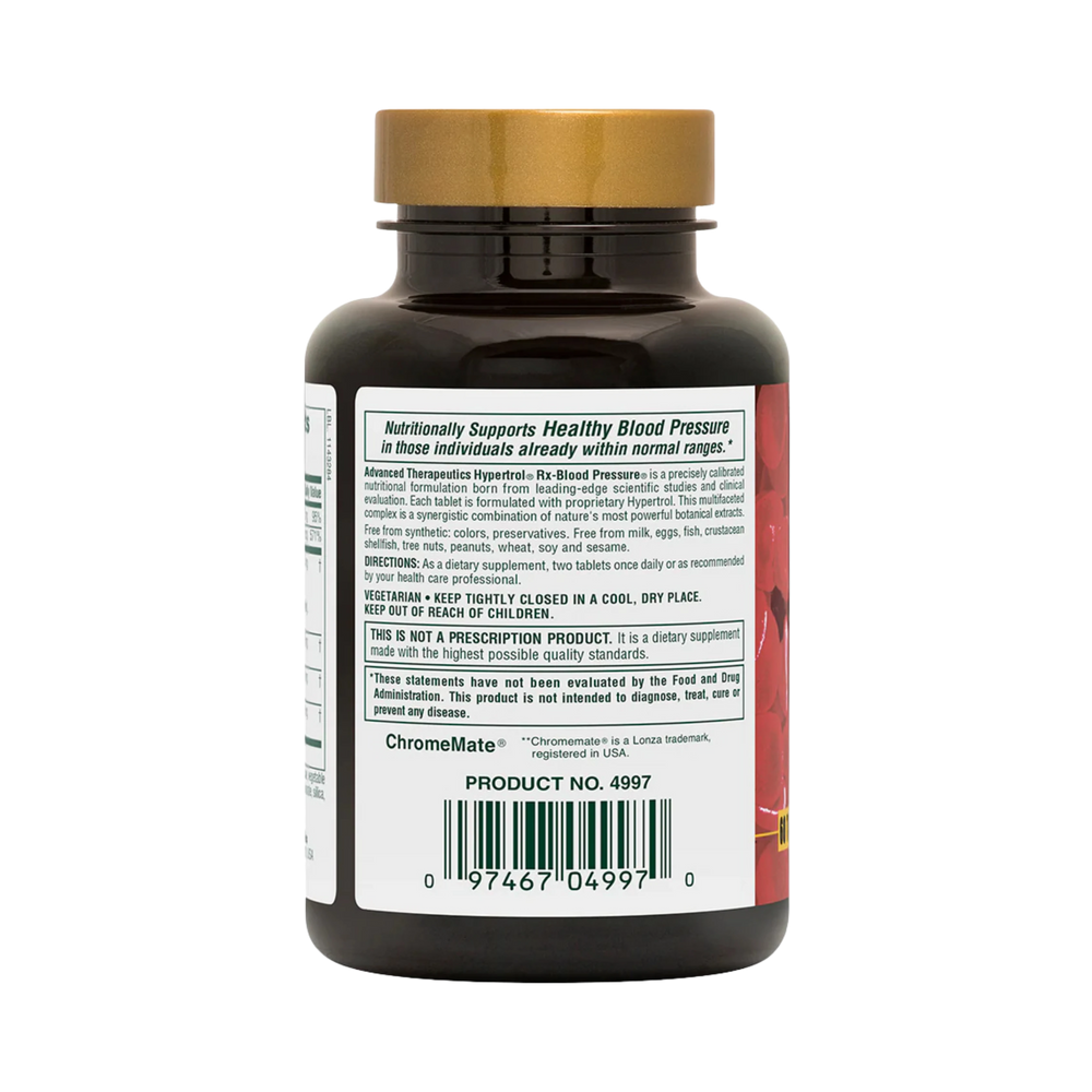 NaturesPlus, Advanced Therapeutics, Hypertrol, RX Blood Pressure, 60 Tablets