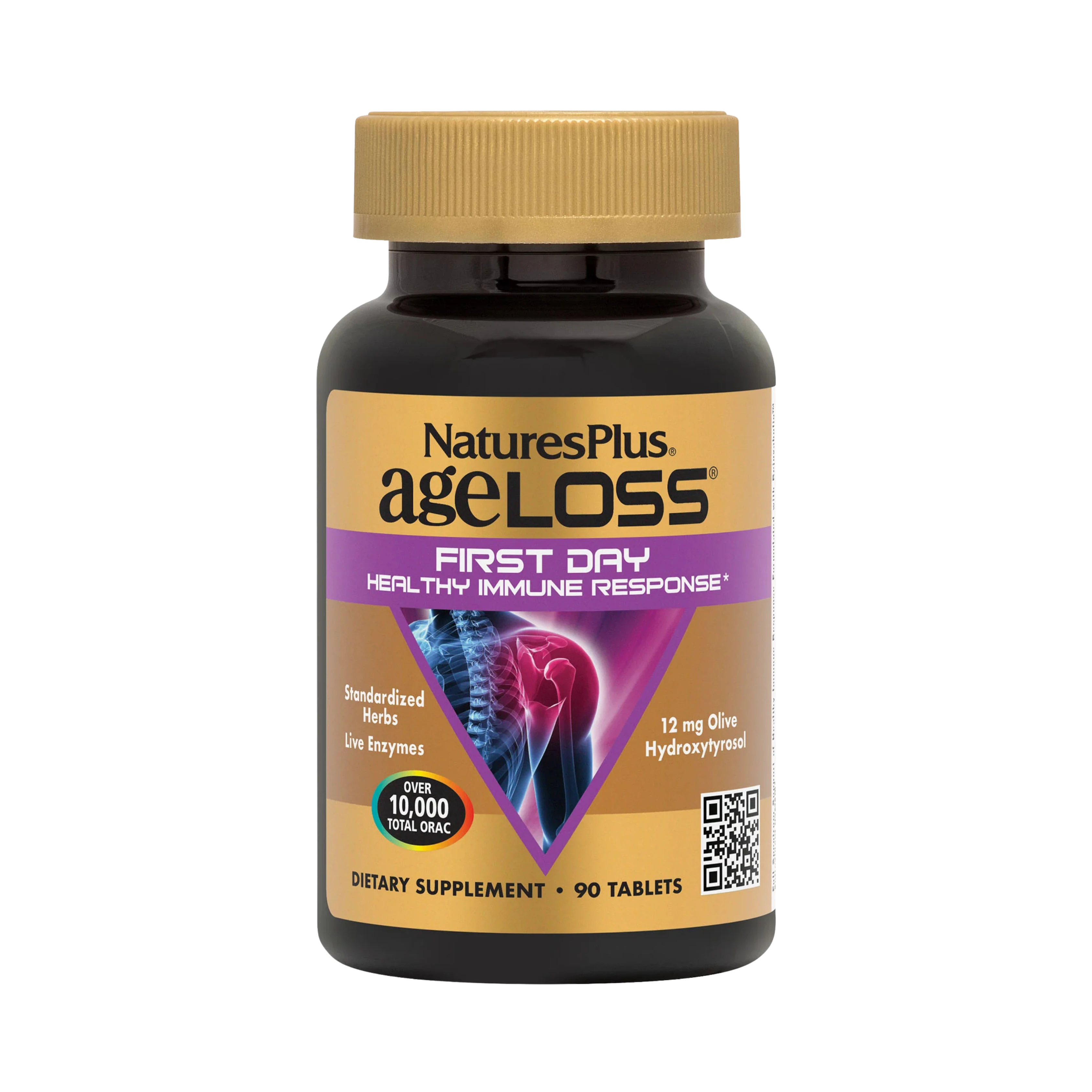 NaturesPlus, AgeLoss FIRST DAY Healthy Immune Response, 90 Tablets