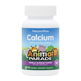NaturesPlus, Animal Parade, Calcium Children’s Chewable Supplement, Vanilla Sundae, Sugar Free, 90 Animal-Shaped Tablets