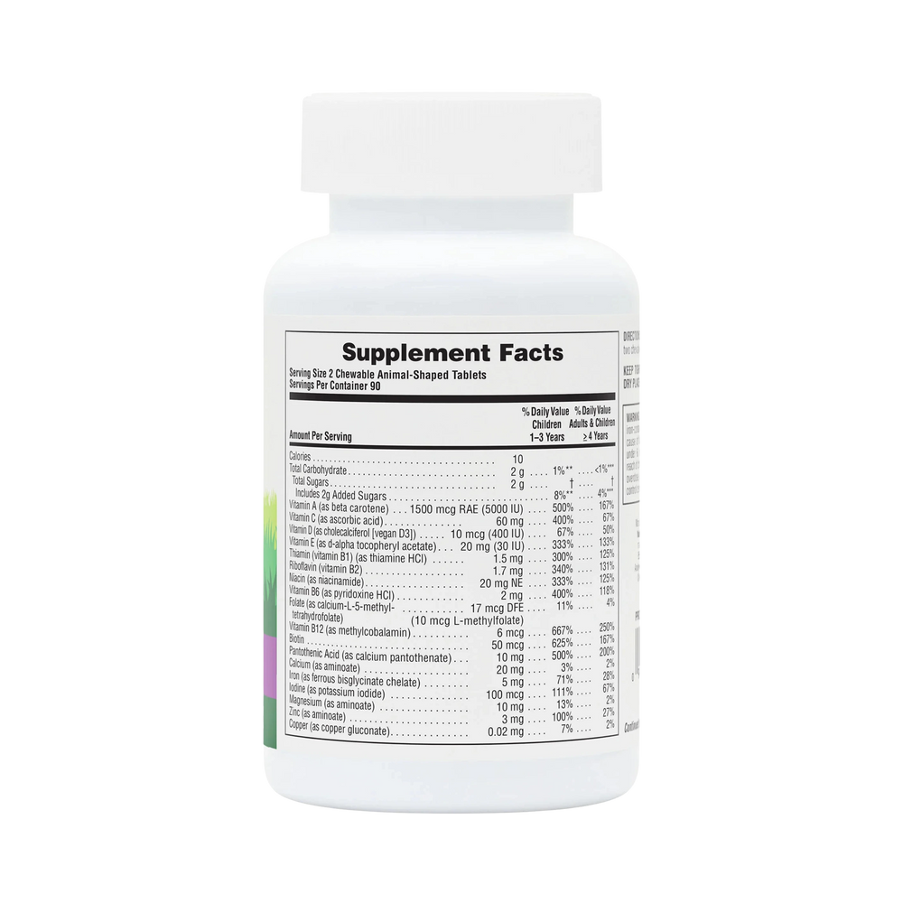 NaturesPlus, Animal Parade, Children's Chewable Multivitamin, Grape, 180 Animal-Shaped Tablets