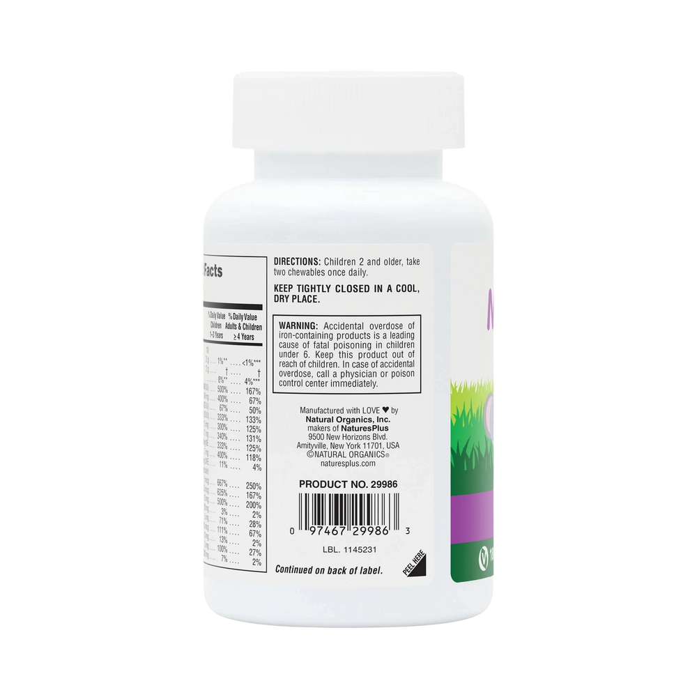 NaturesPlus, Animal Parade, Children's Chewable Multivitamin, Grape, 180 Animal-Shaped Tablets