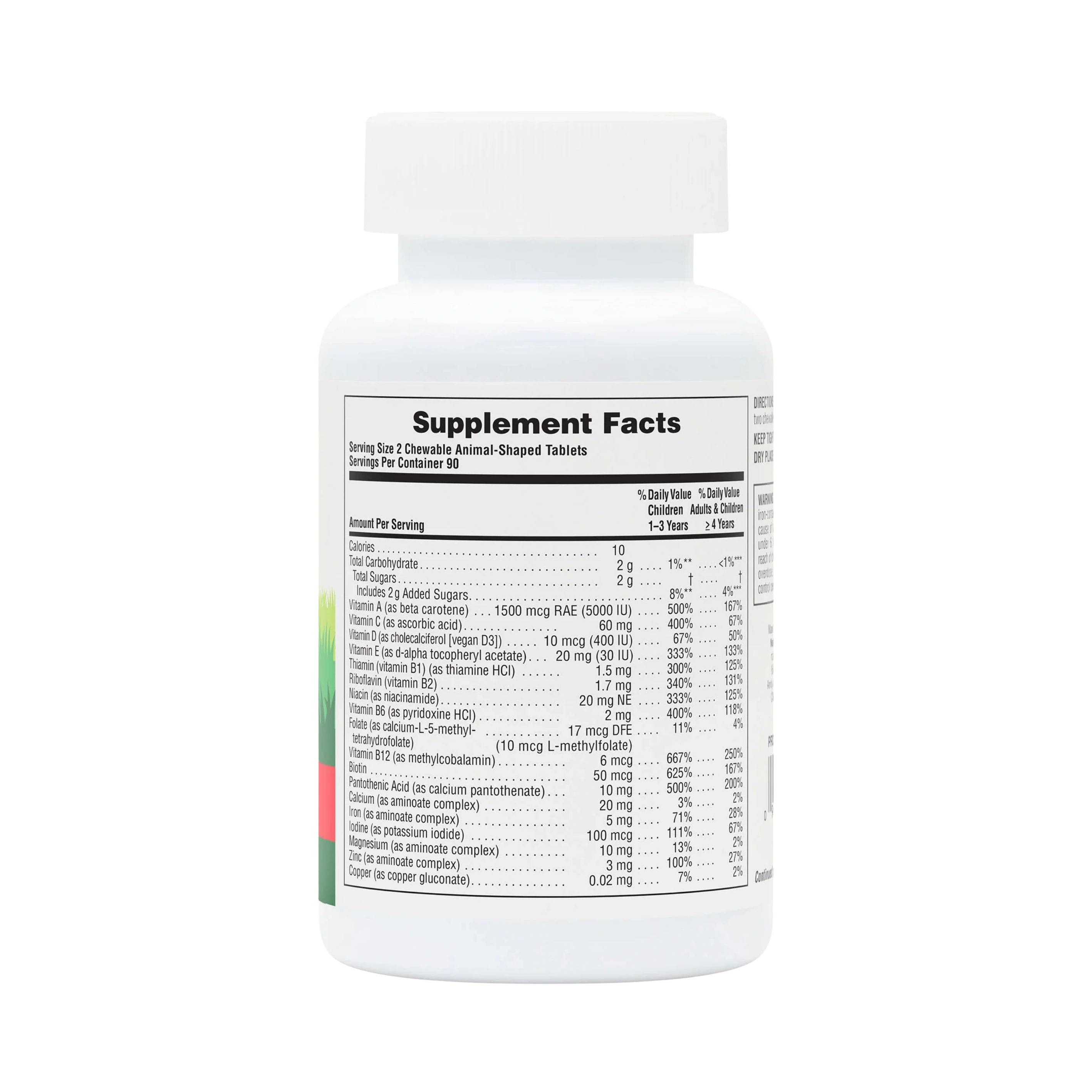NaturesPlus, Animal Parade, Children's Chewable Multivitamin Supplement, Cherry, 180 Animal-Shaped Tablets