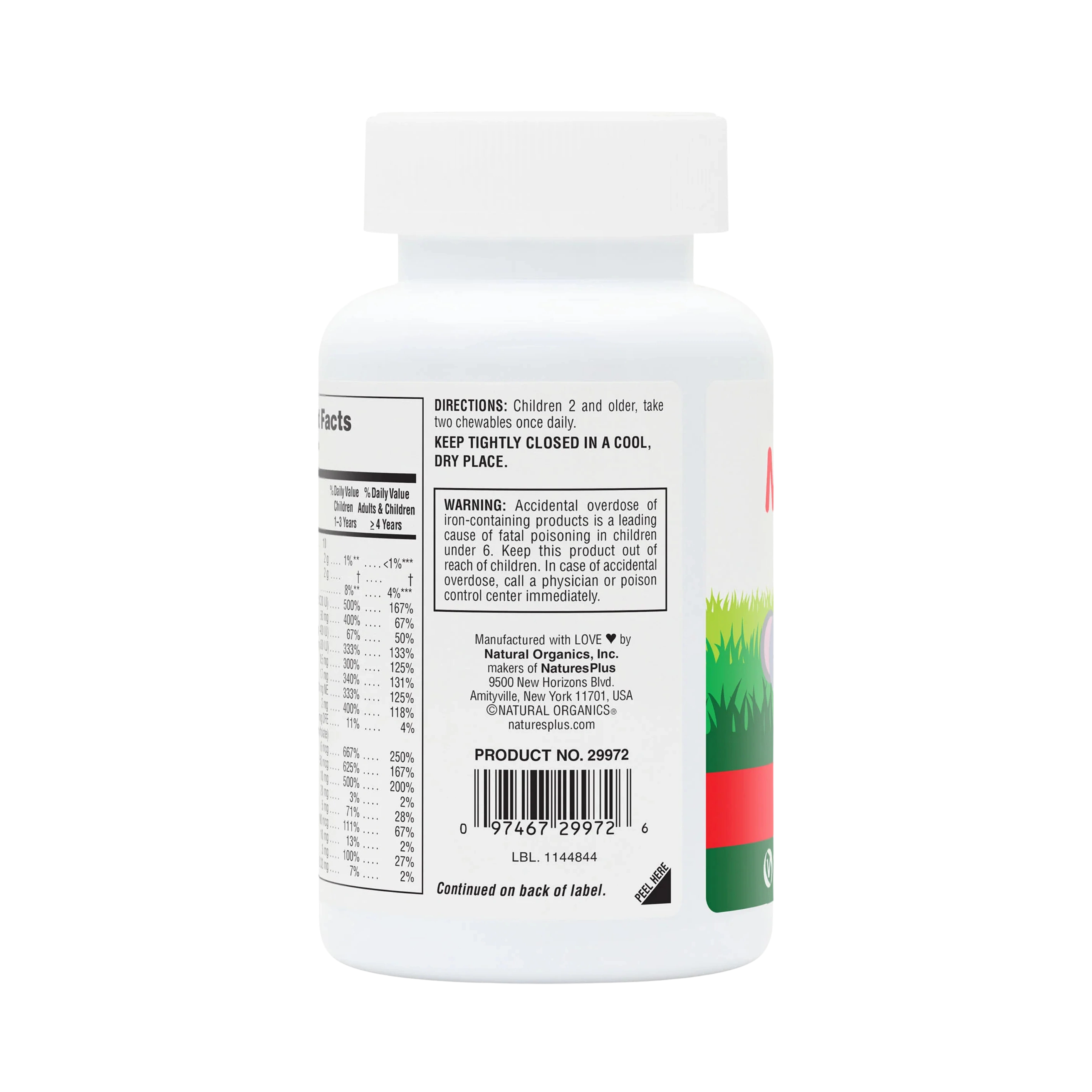 NaturesPlus, Animal Parade, Children's Chewable Multivitamin Supplement, Cherry, 180 Animal-Shaped Tablets