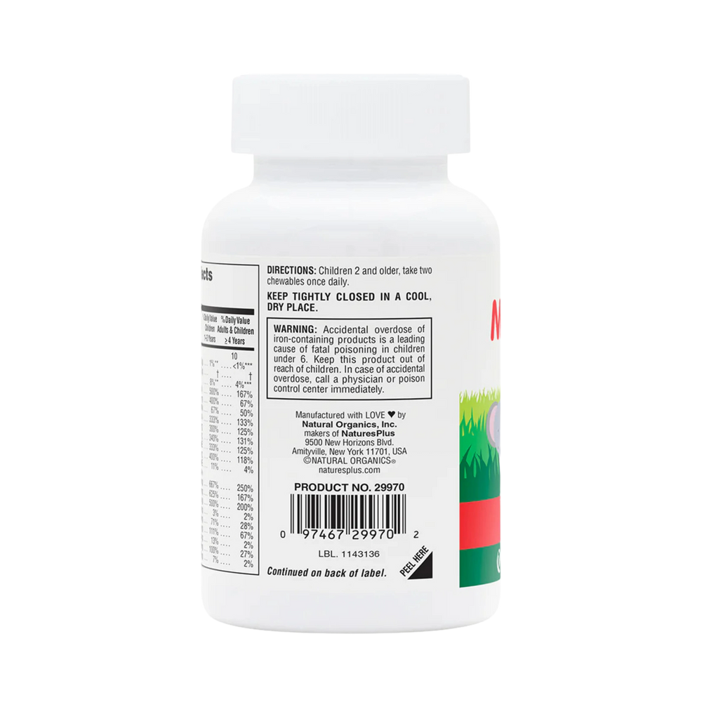 NaturesPlus, Animal Parade, Children's Chewable Multivitamin Supplement, Cherry, 90 Animal-Shaped Tablets