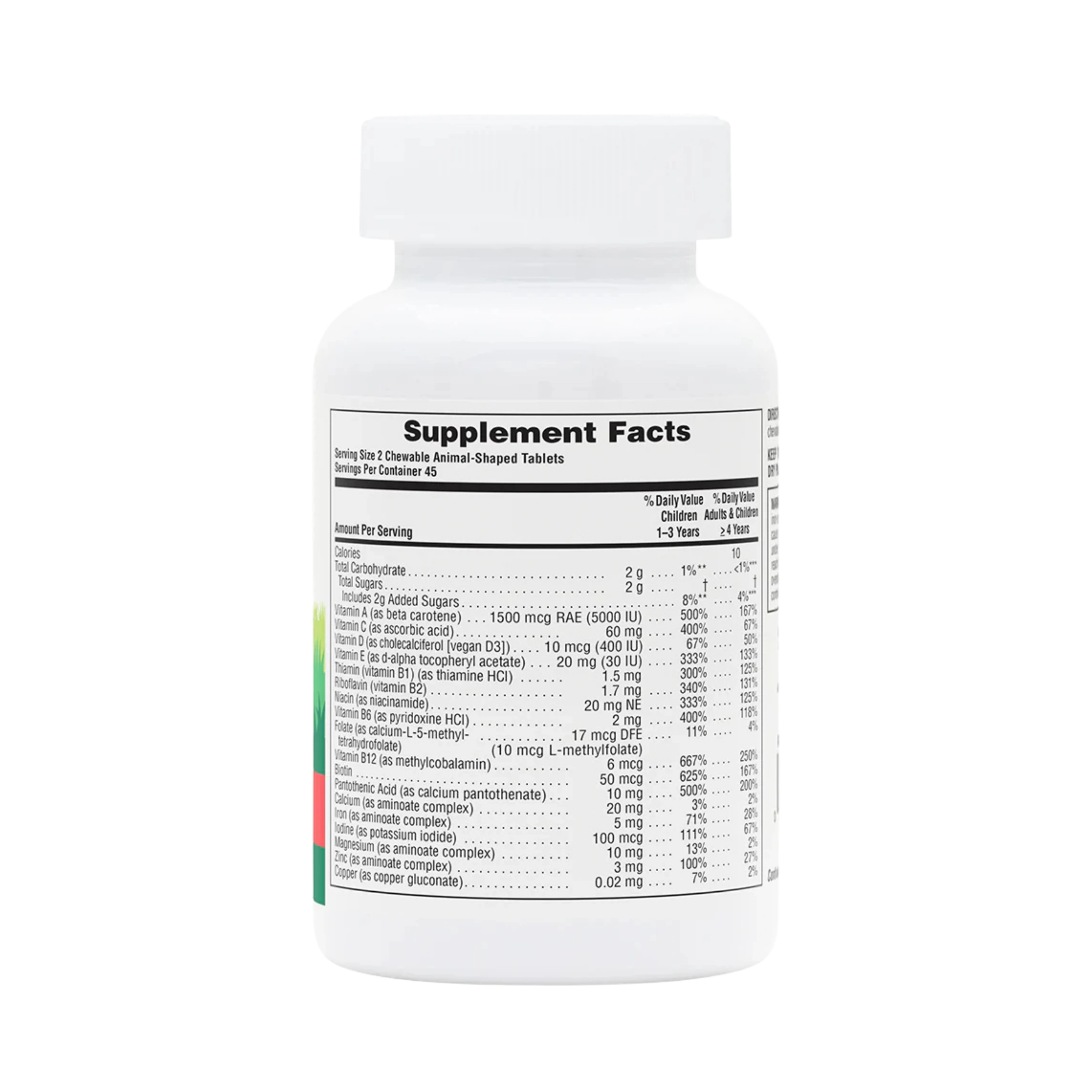 NaturesPlus, Animal Parade, Children's Chewable Multivitamin Supplement, Cherry, 90 Animal-Shaped Tablets