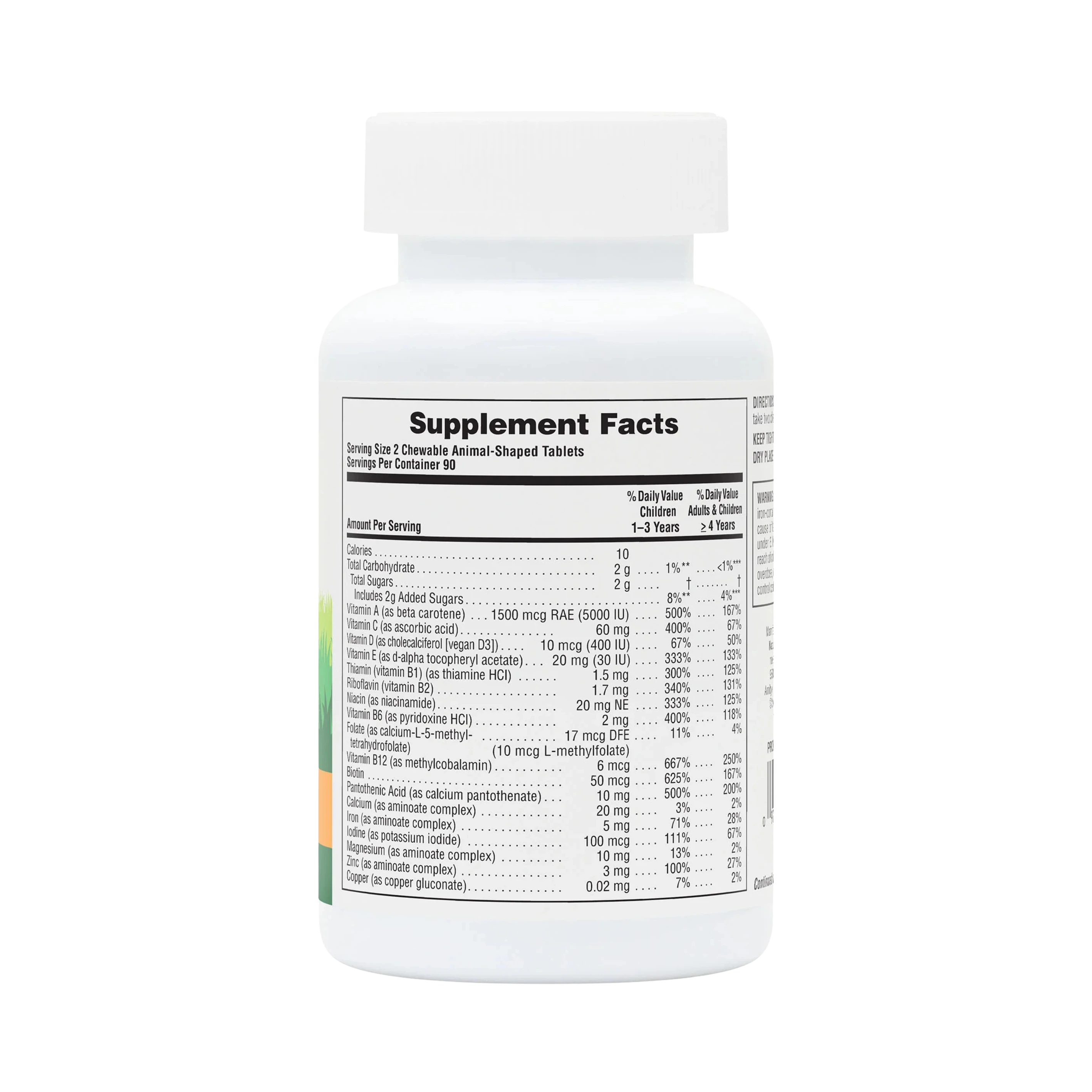 NaturesPlus, Animal Parade, Children's Chewable Multivitamin Supplement, Cherry, Grape & Orange, 180 Animal-Shaped Tablets
