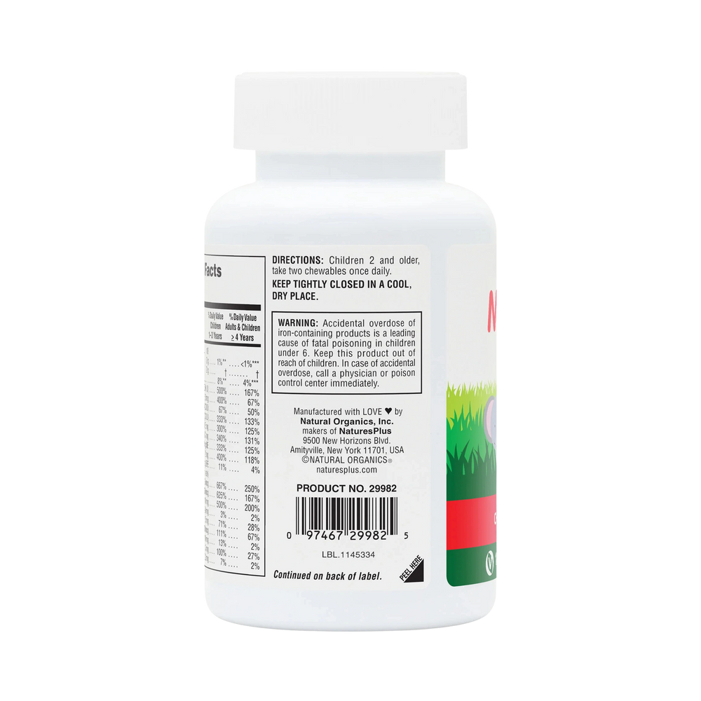 NaturesPlus, Animal Parade, Children's Chewable Multivitamin Supplement, Cherry, Grape & Orange, 180 Animal-Shaped Tablets