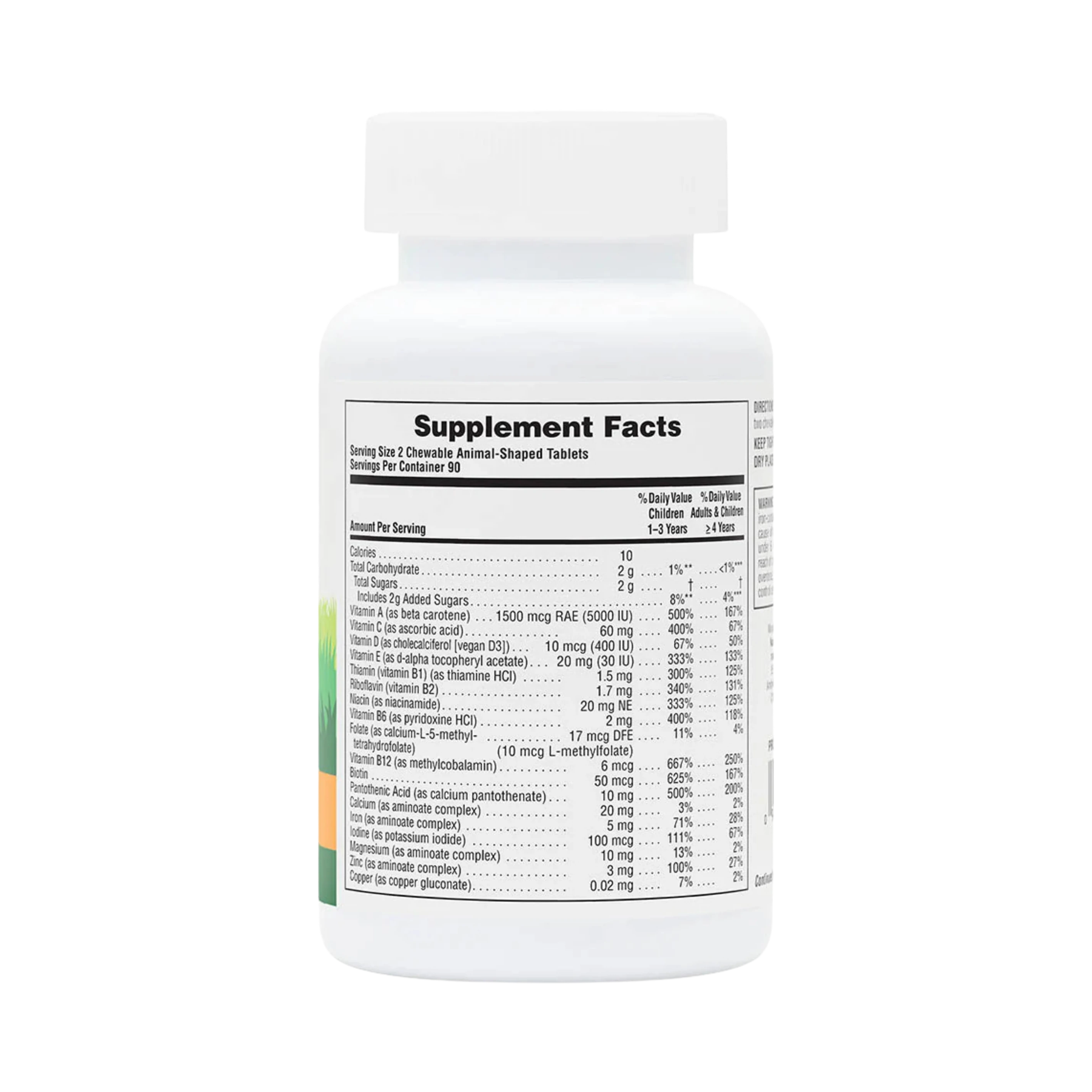 NaturesPlus, Animal Parade, Children's Chewable Multivitamin Supplement, Orange, 180 Animal-Shaped Tablets