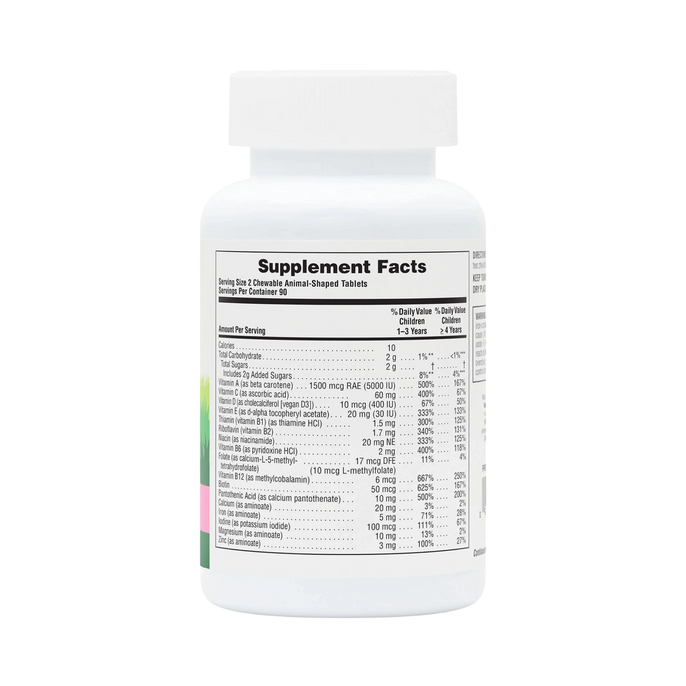 NaturesPlus, Animal Parade, Children's Chewable Supplement, Watermelon, 180 Animal-Shaped Tablets