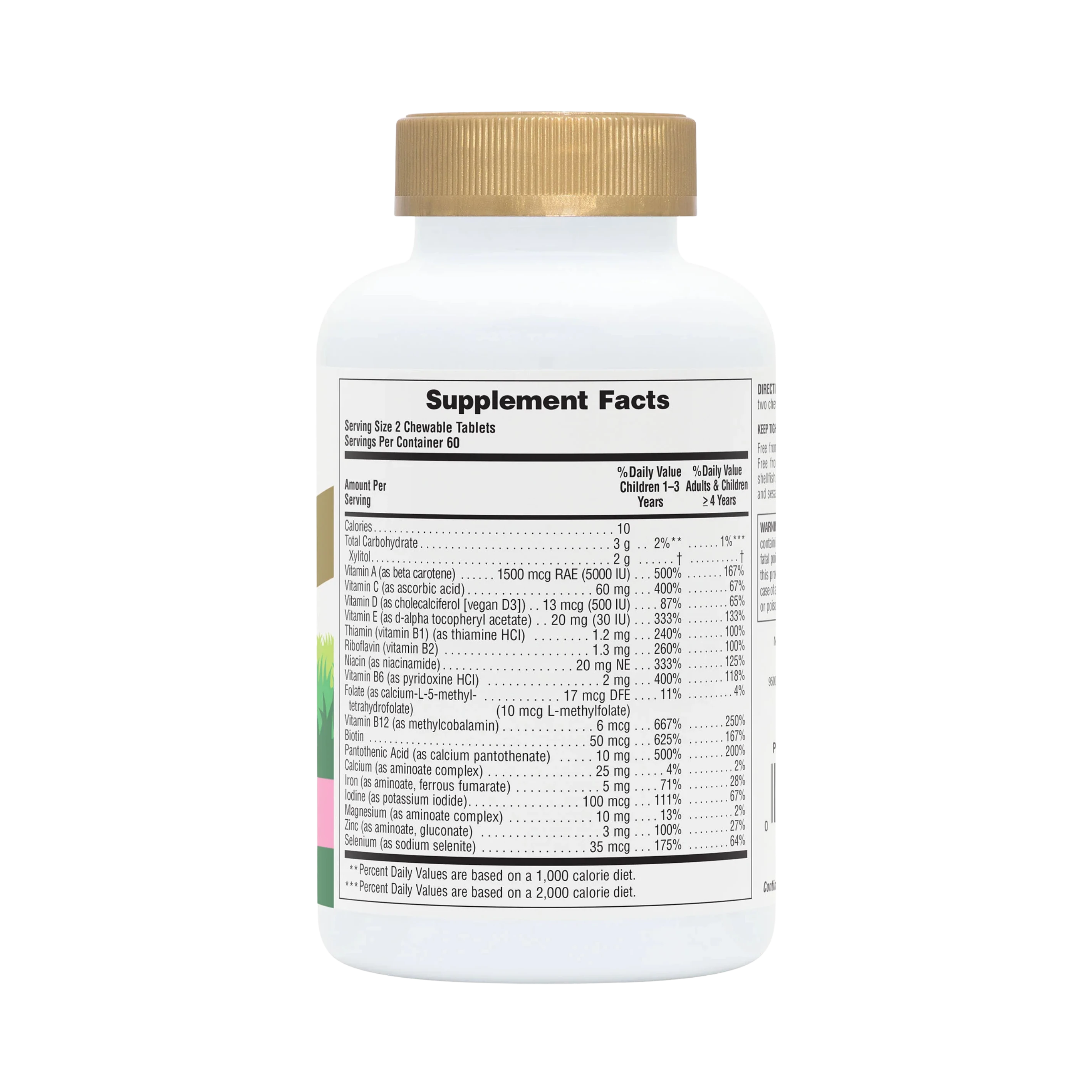 NaturesPlus, Animal Parade Gold, Children's Chewable Multivitamin Supplement, Watermelon, 120 Animal-Shaped Tablets