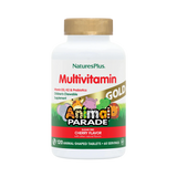 NaturesPlus, Animal Parade Gold, Children's Chewable Supplement, Cherry, 120 Animal-Shaped Tablets