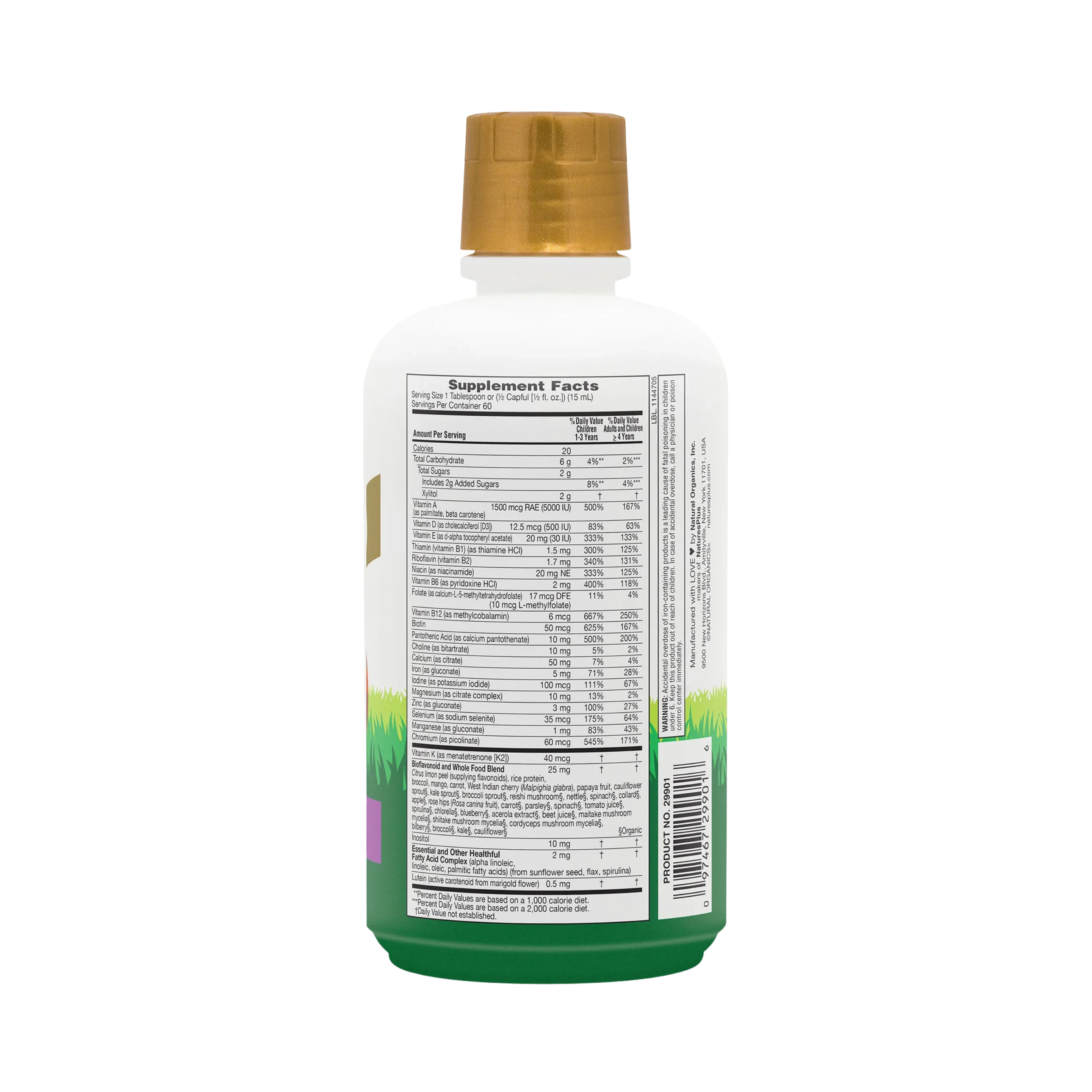 NaturesPlus, Animal Parade Gold, Multivitamin Liquid, Tropical Berry, 30 Fl Oz