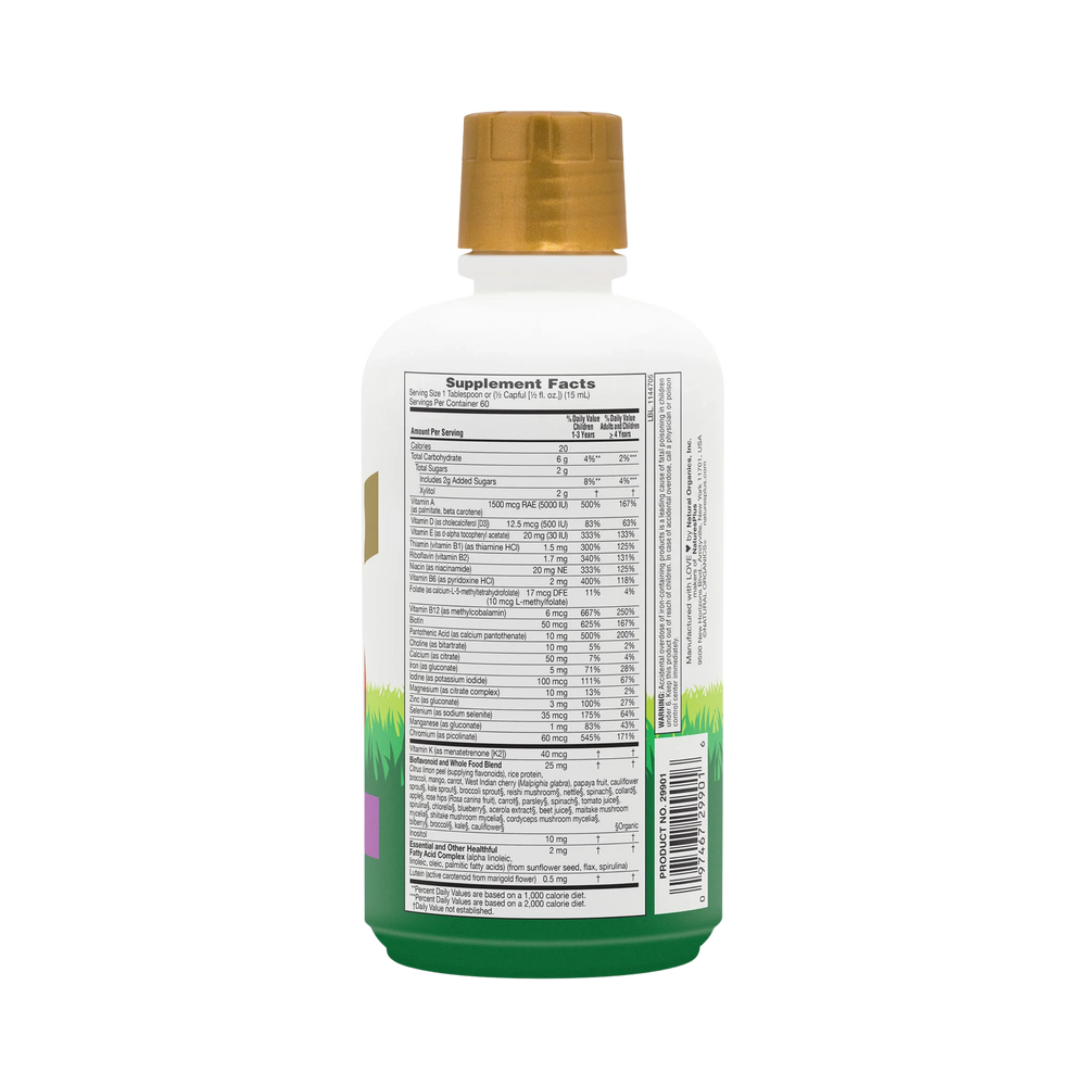 NaturesPlus, Animal Parade Gold, Multivitamin Liquid, Tropical Berry, 30 Fl Oz