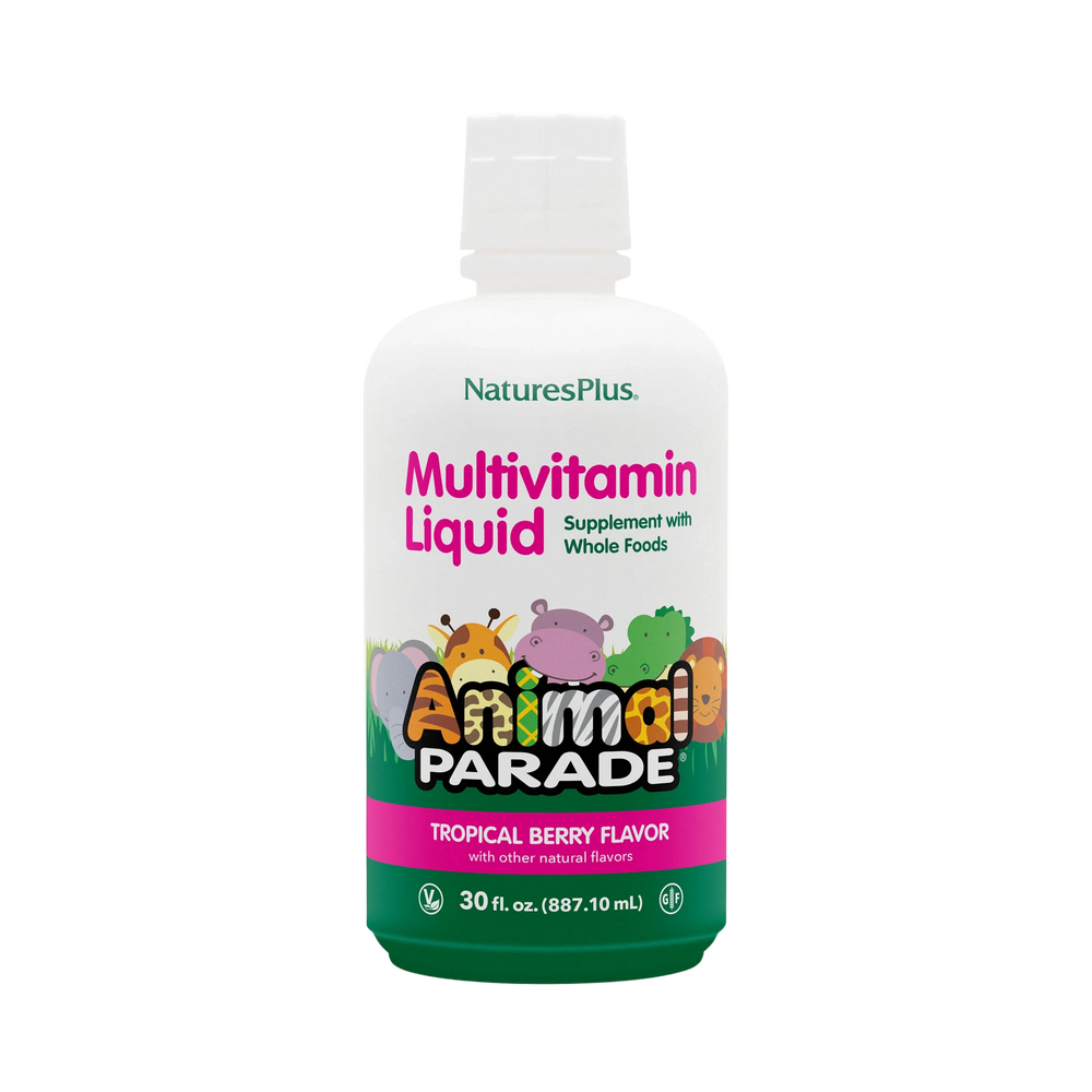 NaturesPlus, Animal Parade, Multivitamin Liquid, Tropical Berry, 30 Fl Oz