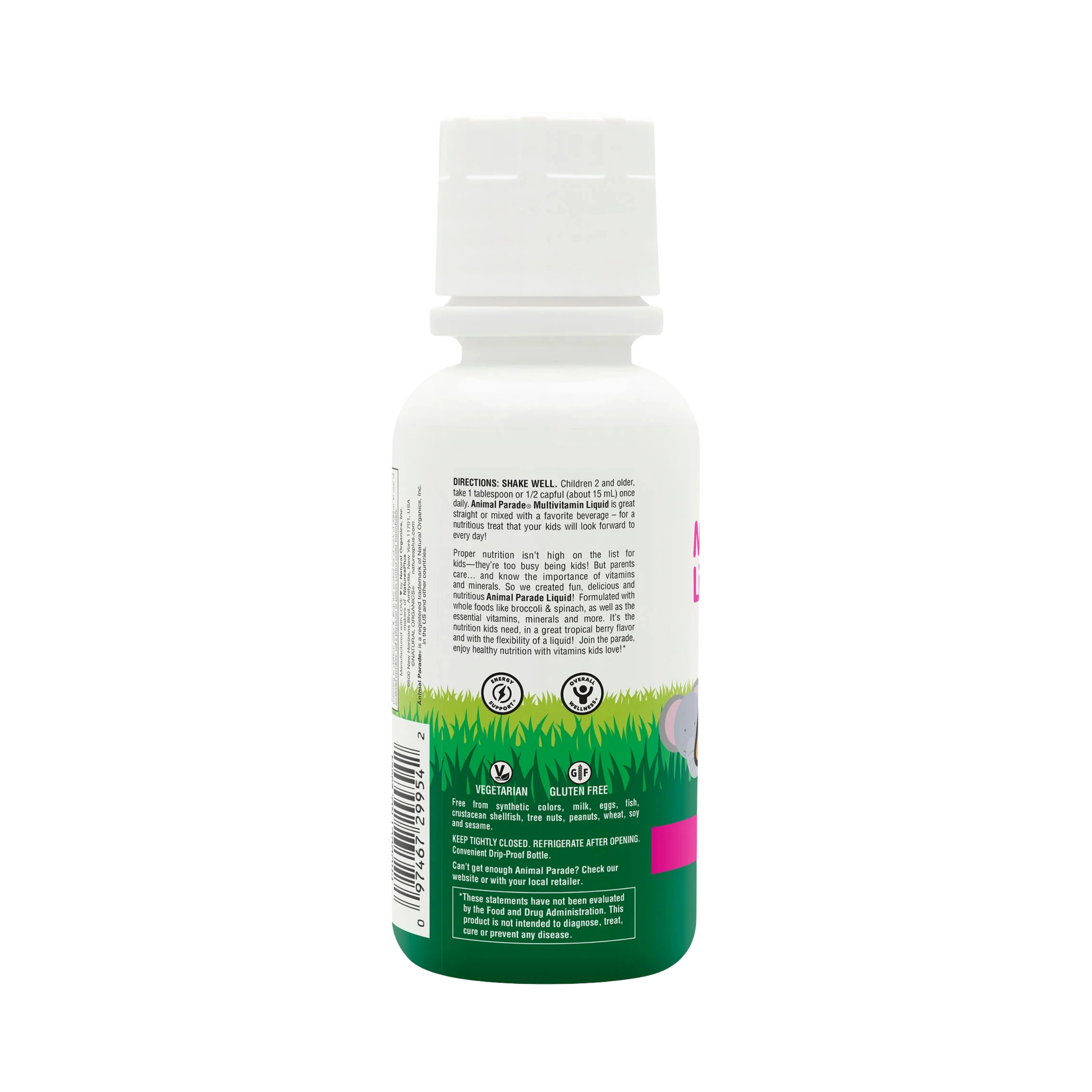 NaturesPlus, Animal Parade, Multivitamin Liquid, Tropical Berry, 8 Fl Oz