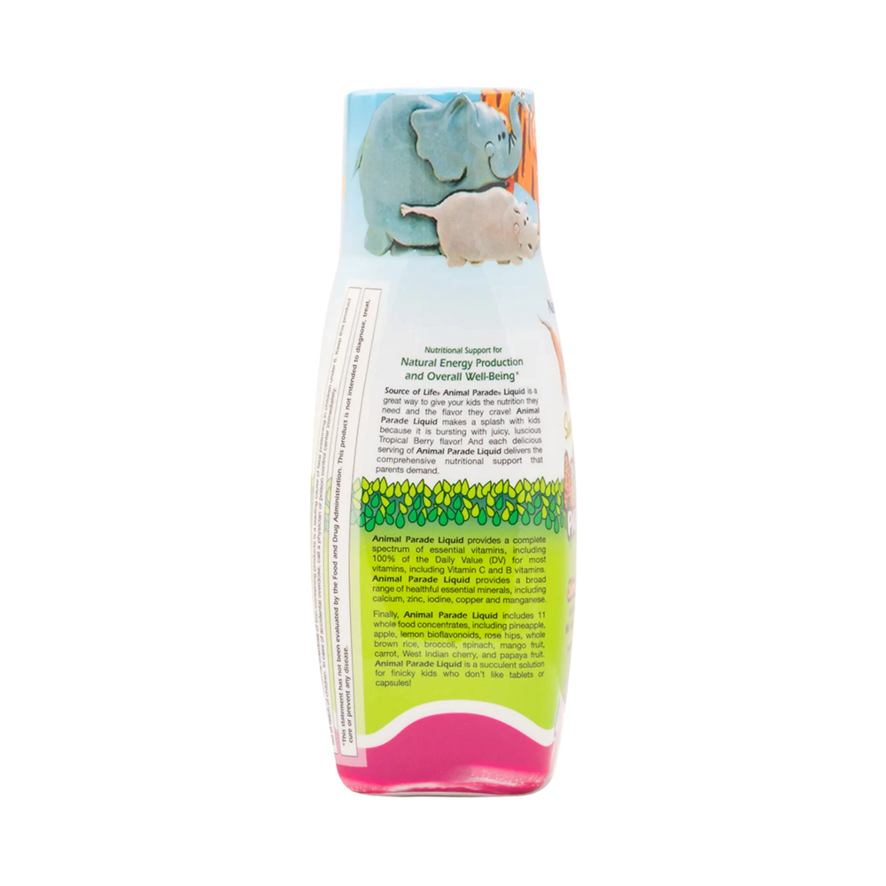 NaturesPlus, Animal Parade, Multivitamin Liquid, Tropical Berry, 8 Fl Oz