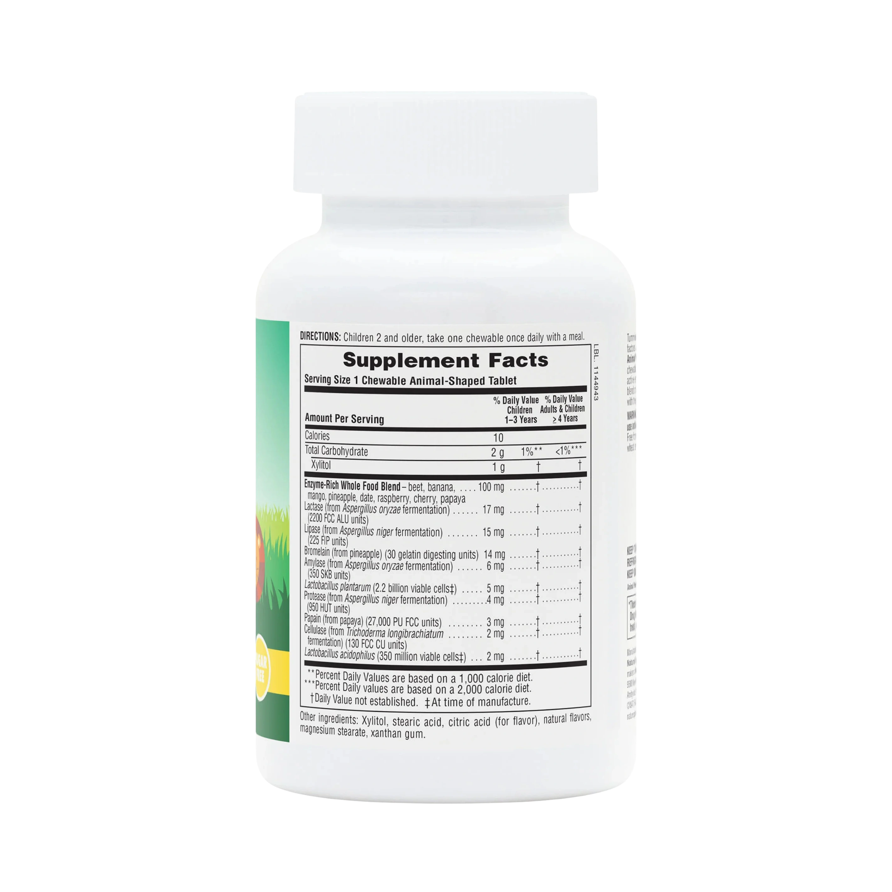 NaturesPlus, Animal Parade, Tummy Zyme, Tropical Fruit , 90 Animal-Shaped Tablets