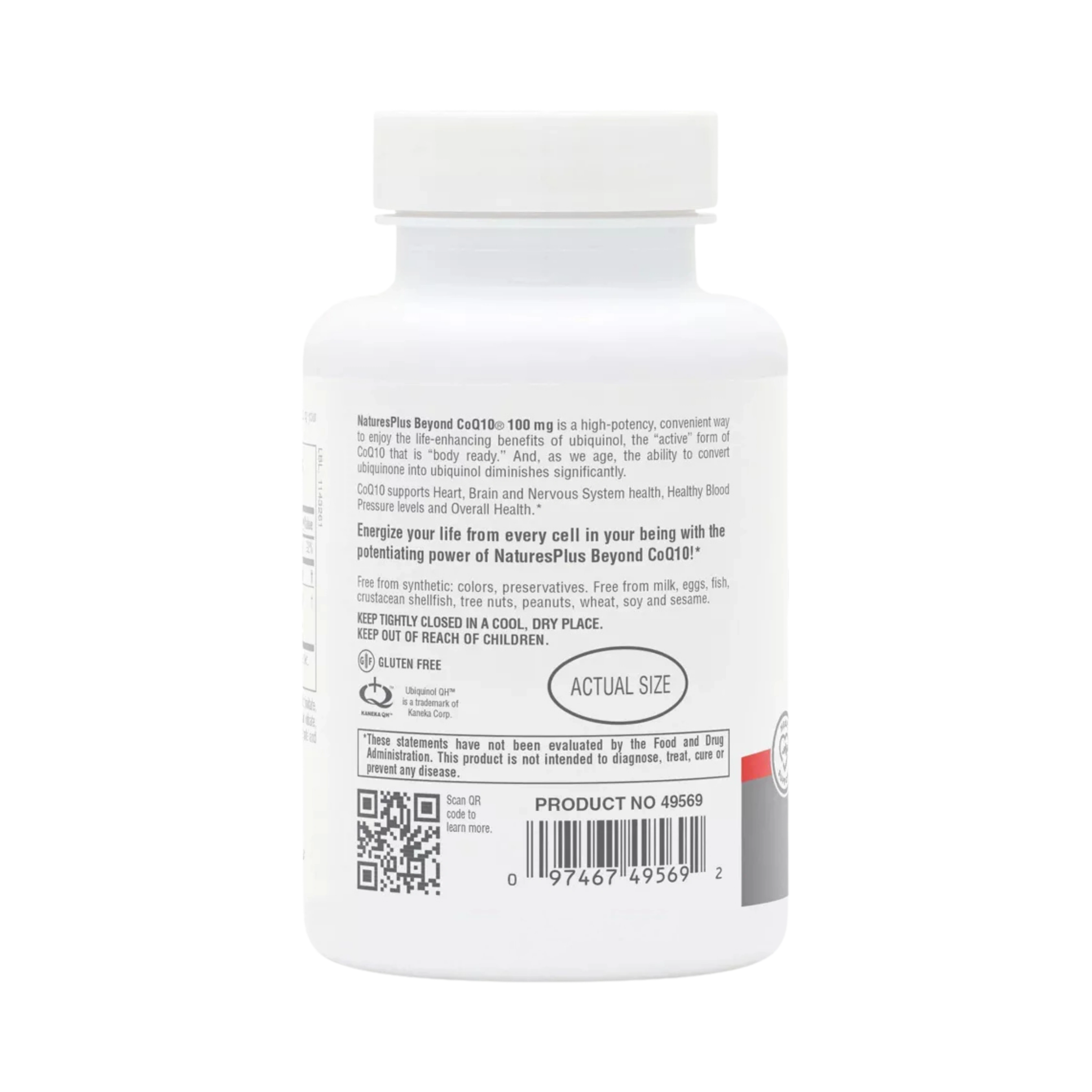 NaturesPlus, Beyond CoQ10 Ubiquinol, 100 Mg, 60 Softgels