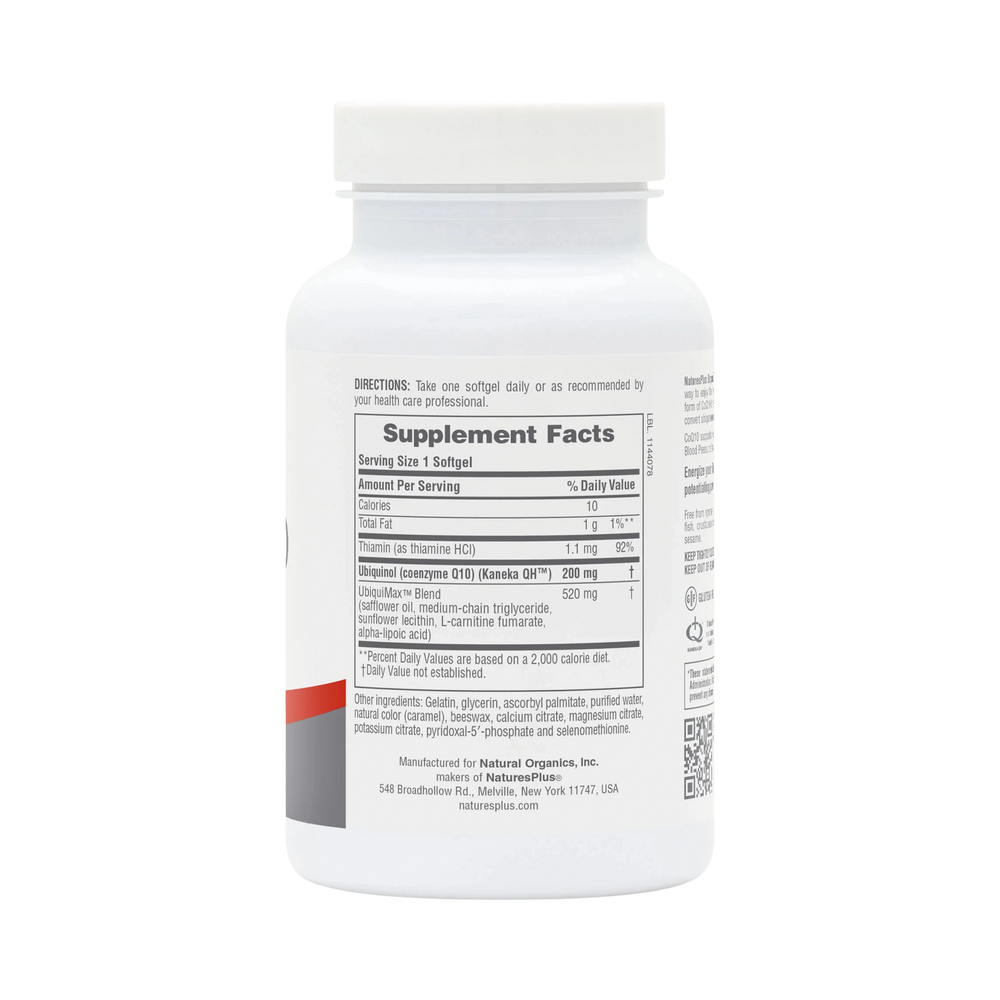 NaturesPlus, Beyond CoQ10 Ubiquinol, 200 Mg, 60 Softgels