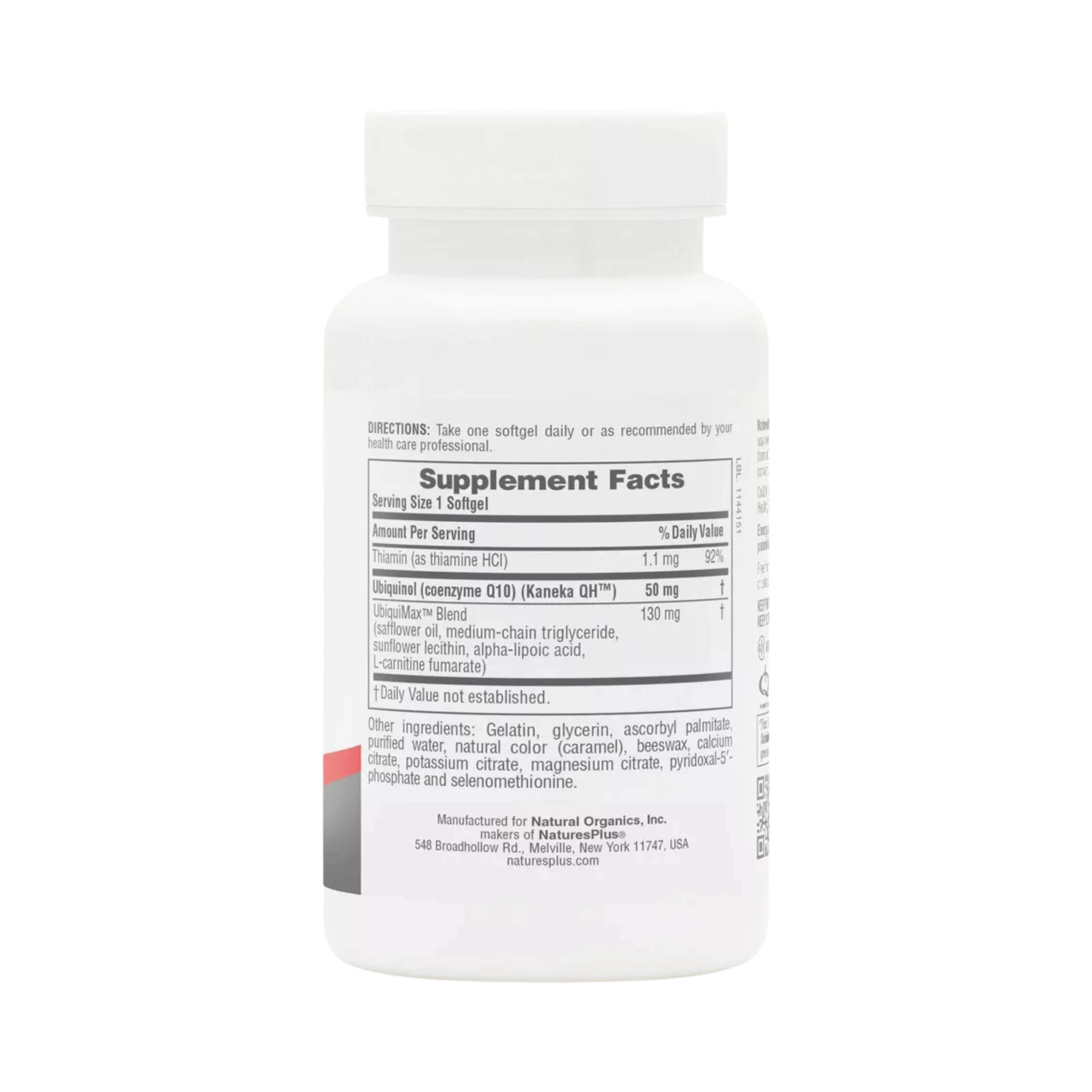 NaturesPlus, Beyond CoQ10 Ubiquinol, 50 Mg, 60 Softgels