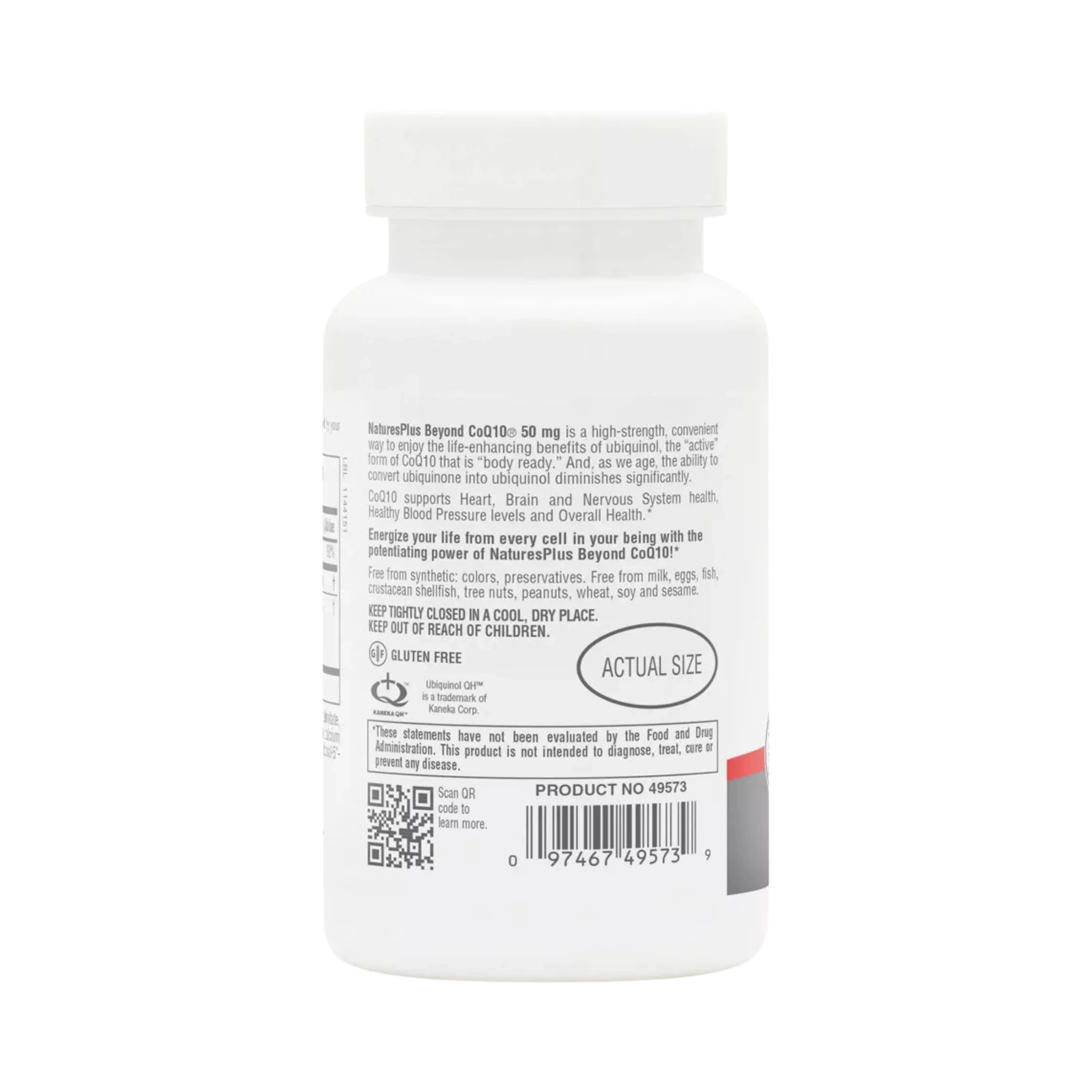 NaturesPlus, Beyond CoQ10 Ubiquinol, 50 Mg, 60 Softgels