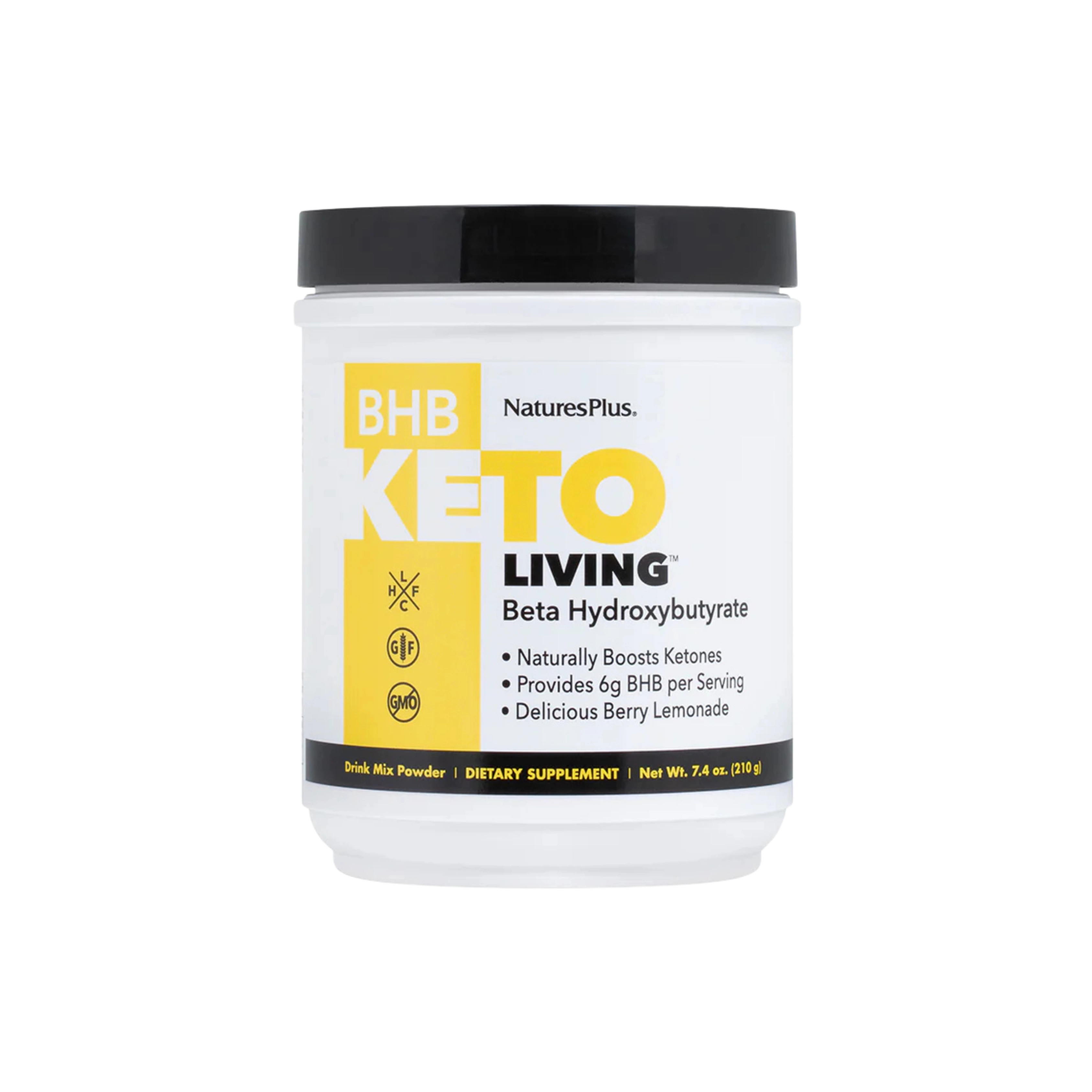 NaturesPlus, BHB Keto Living, Berry Lemonade, 7.4 Oz