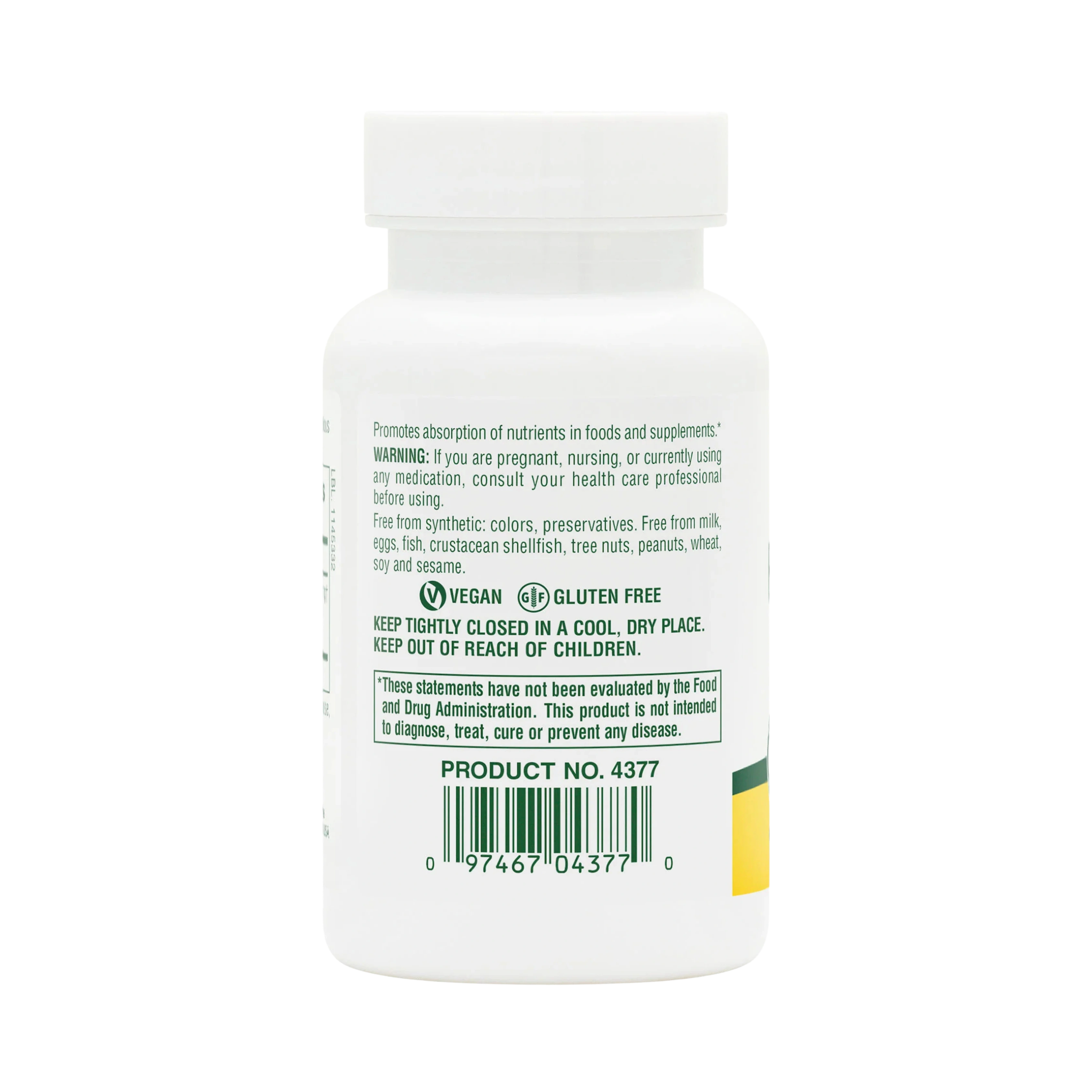 NaturesPlus, Bioperine 10, 90 Capsules