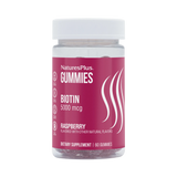 NaturesPlus, Biotin Gummies, Raspberry, 5,000 Mcg, 60 Gummies