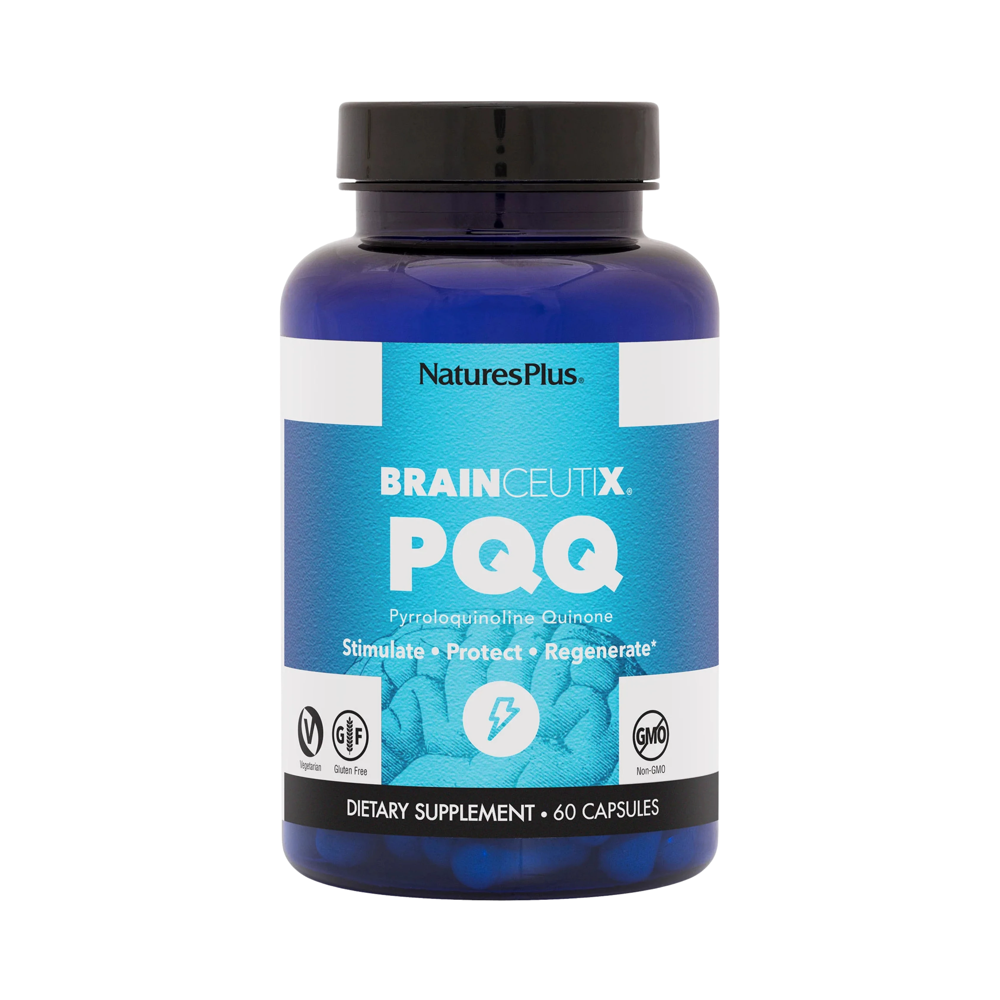 NaturesPlus, BrainCeutix PQQ, 20 Mg, 60 Capsules