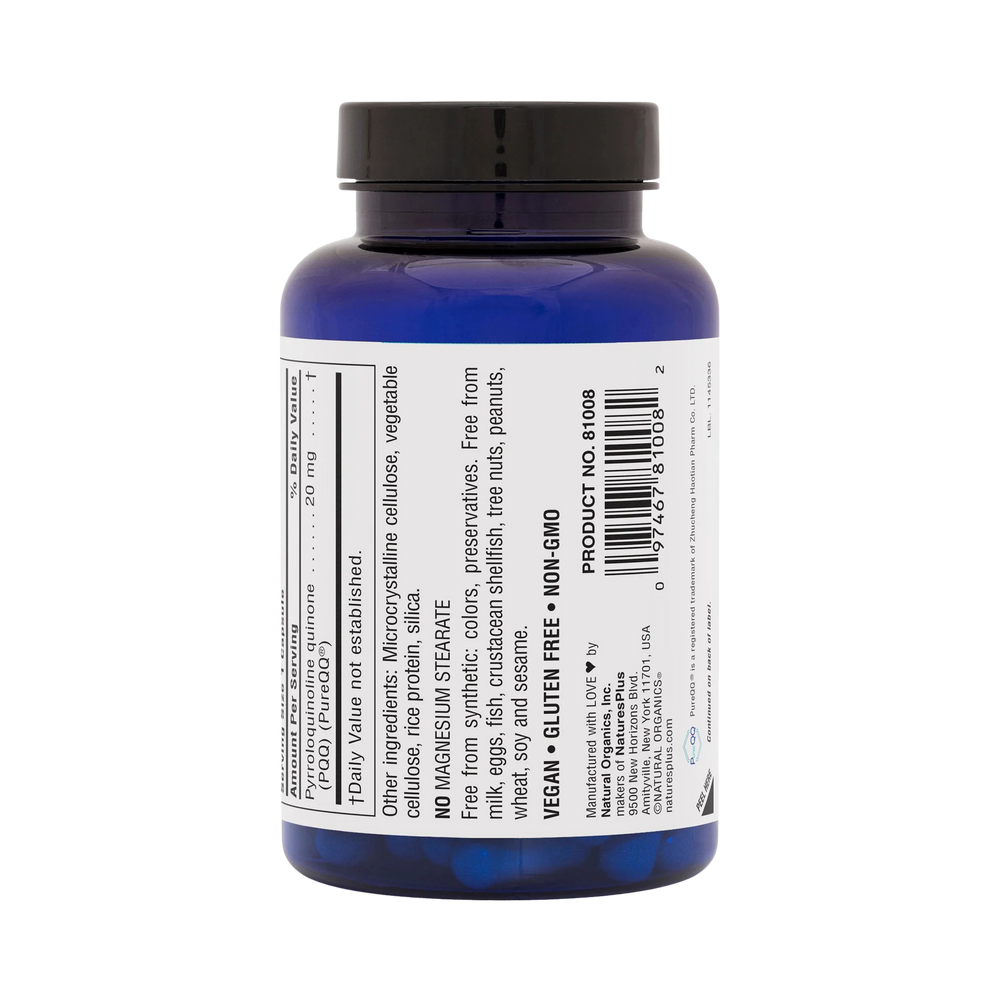NaturesPlus, BrainCeutix PQQ, 20 Mg, 60 Capsules