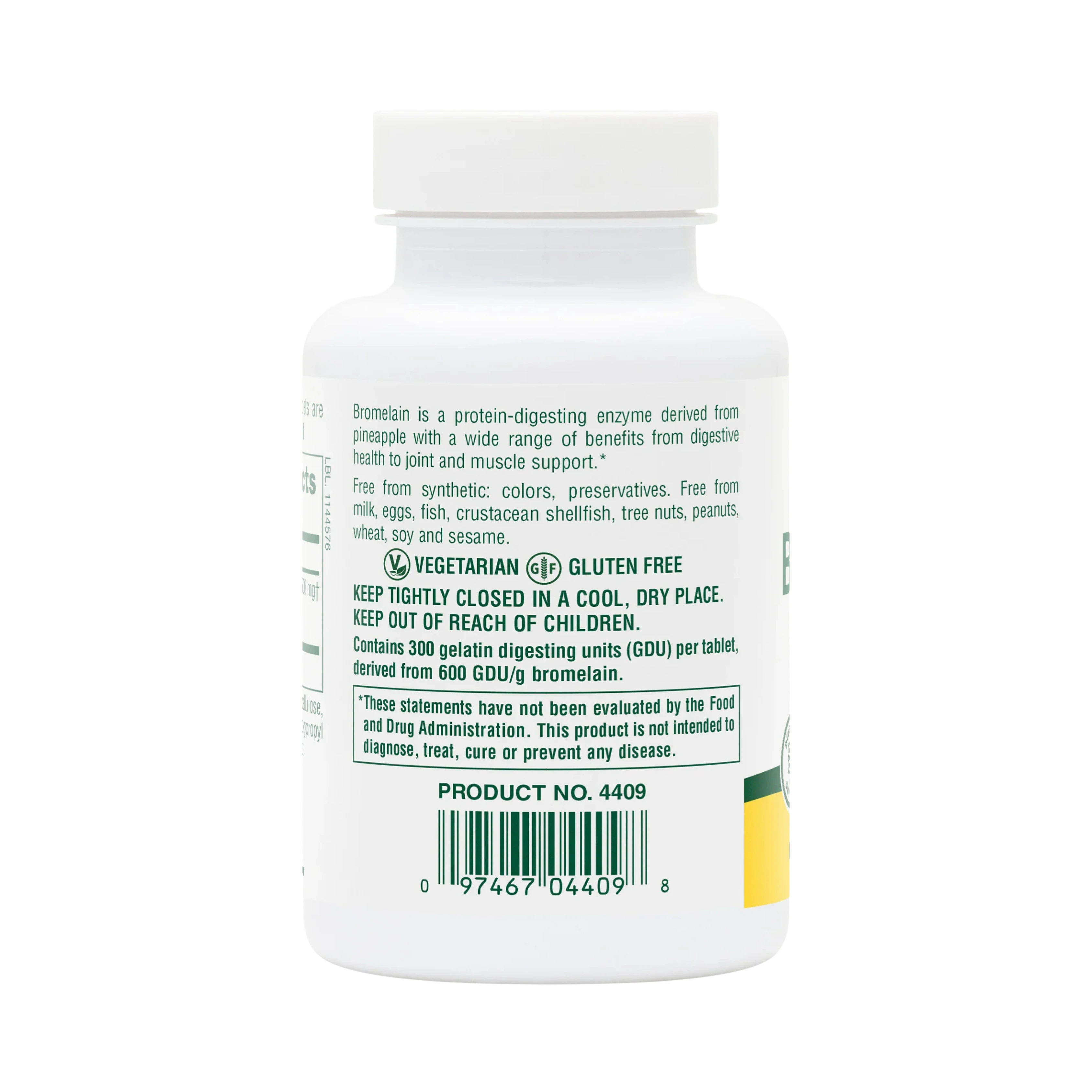 NaturesPlus, Bromelain, 500 Mg, 90 Tablets