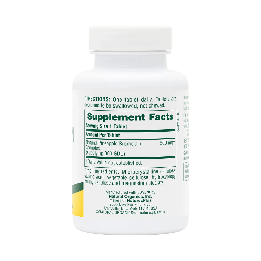 NaturesPlus, Bromelain, 500 Mg, 90 Tablets